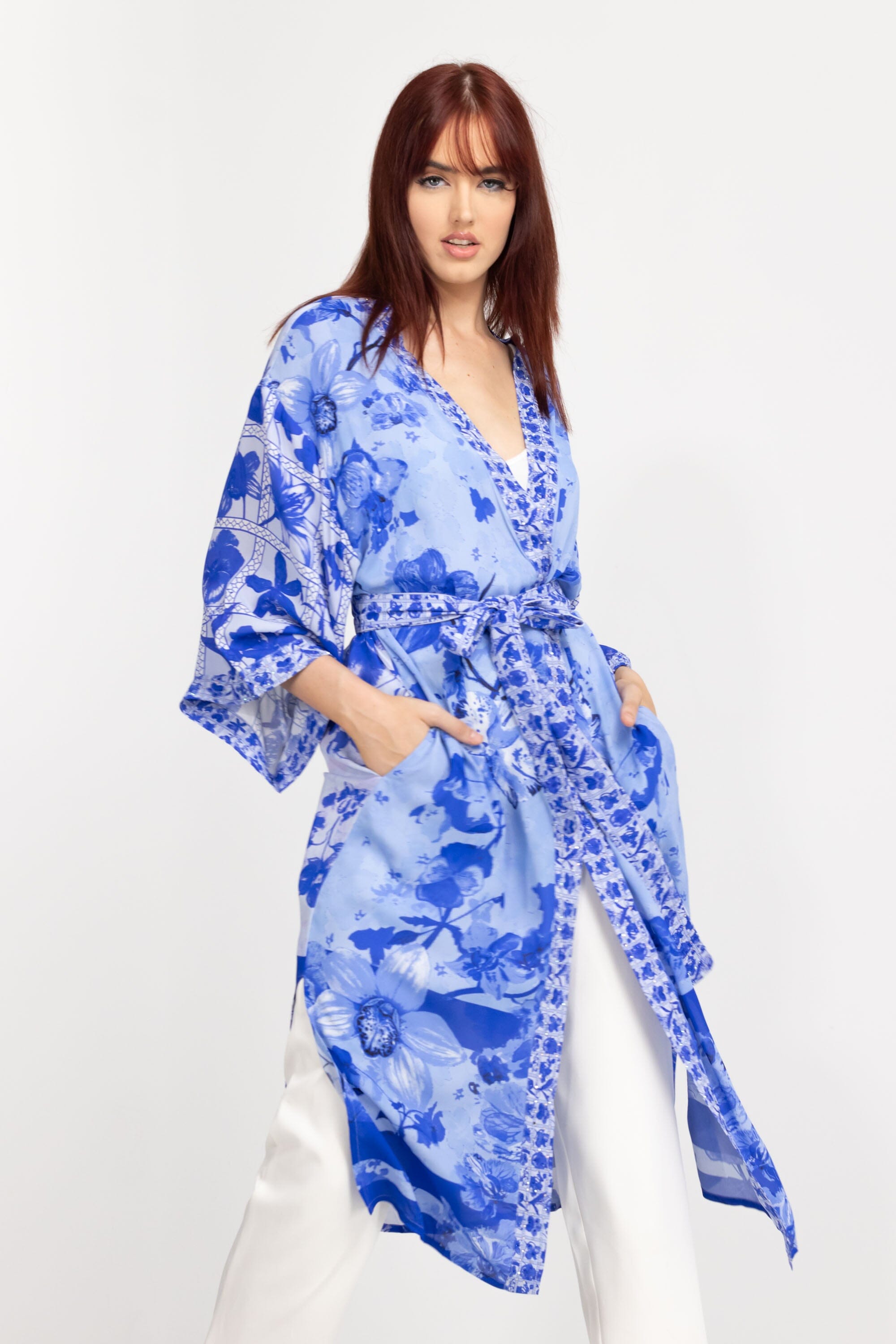 FINLANDIA  - KIMONO SHRUG (LONG) - TheSwankStore