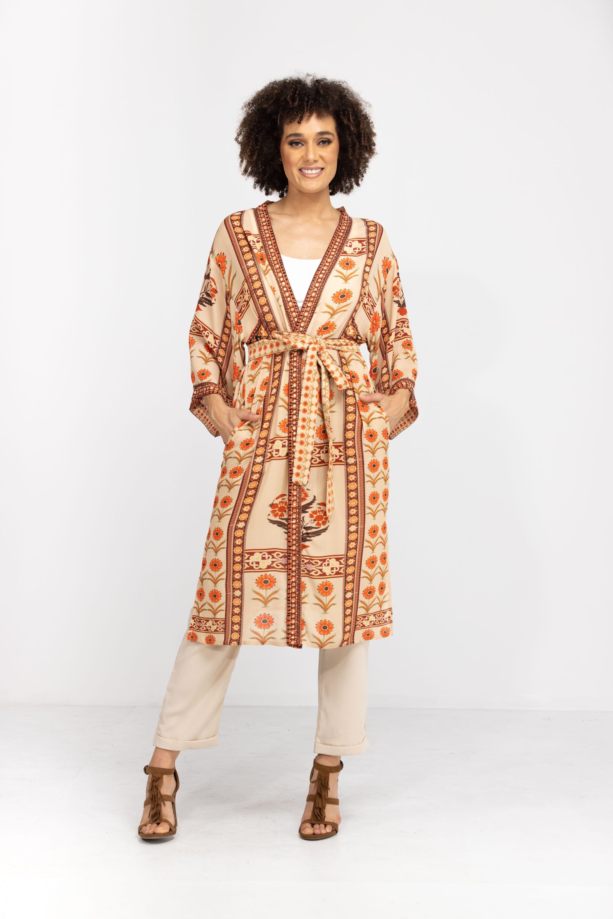 MAHOGANY  - KIMONO SHRUG (LONG) - TheSwankStore