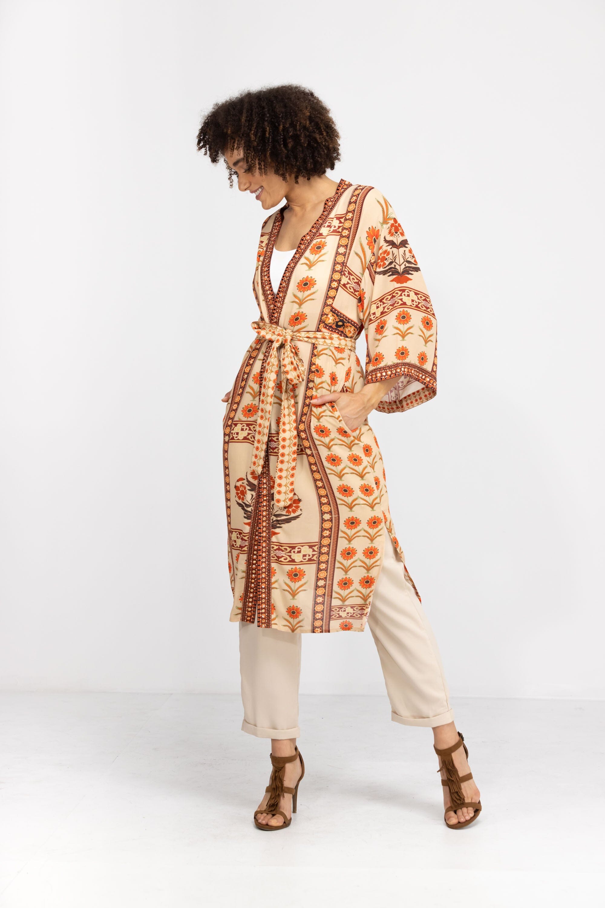MAHOGANY  - KIMONO SHRUG (LONG) - TheSwankStore