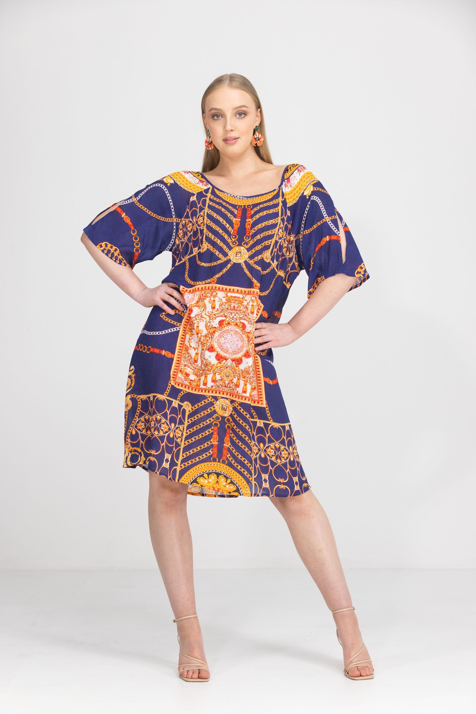 TEMPRANILLO - SLIT SLEEVE DRESS - TheSwankStore