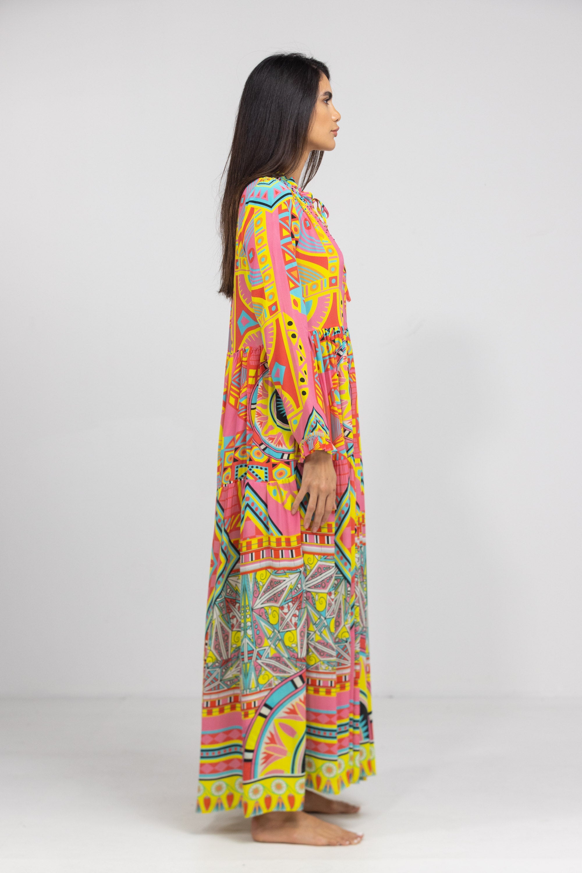 HOBART - FRONT PLACKET MAXI DRESS