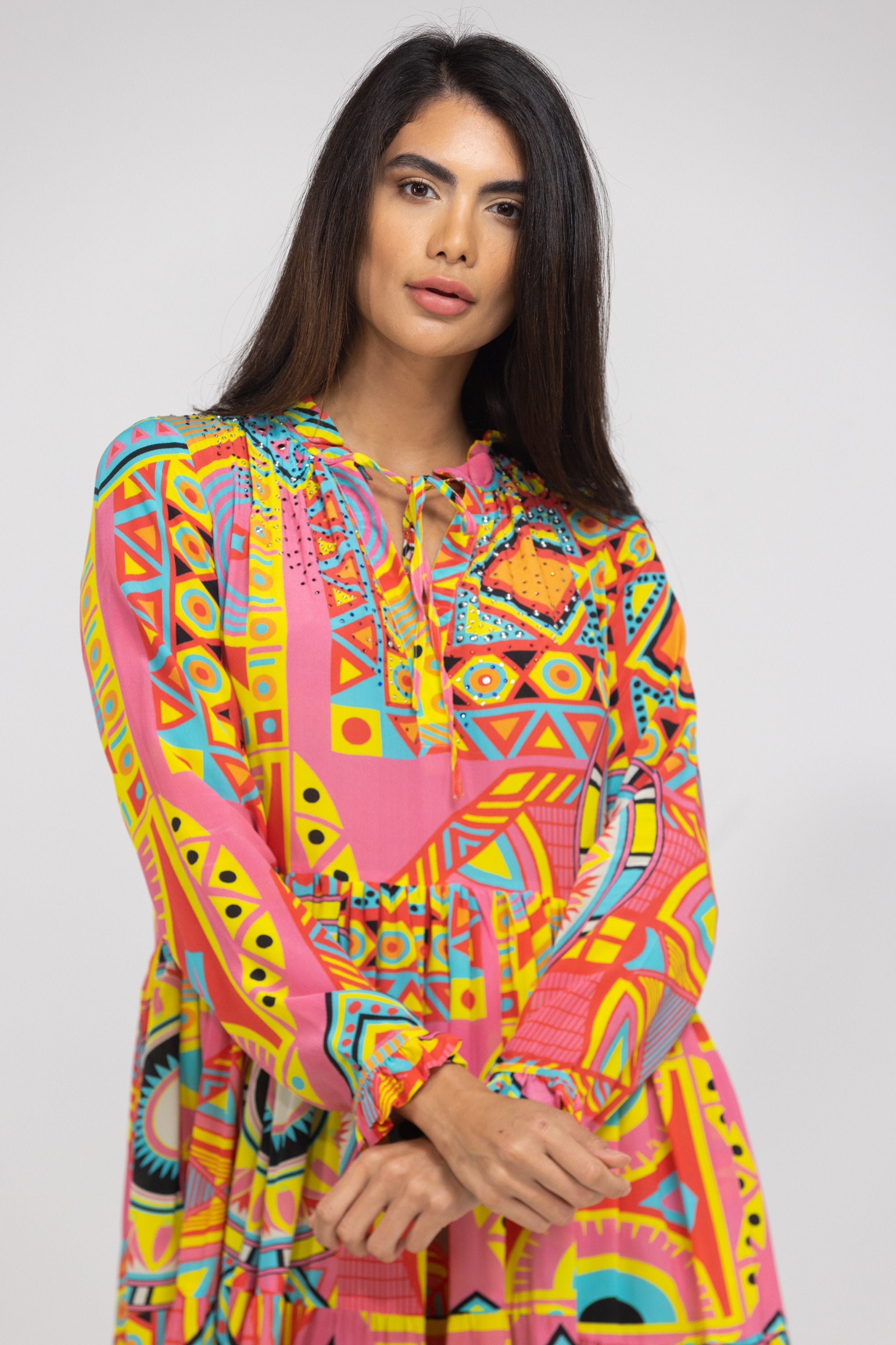 HOBART - FRONT PLACKET MAXI DRESS