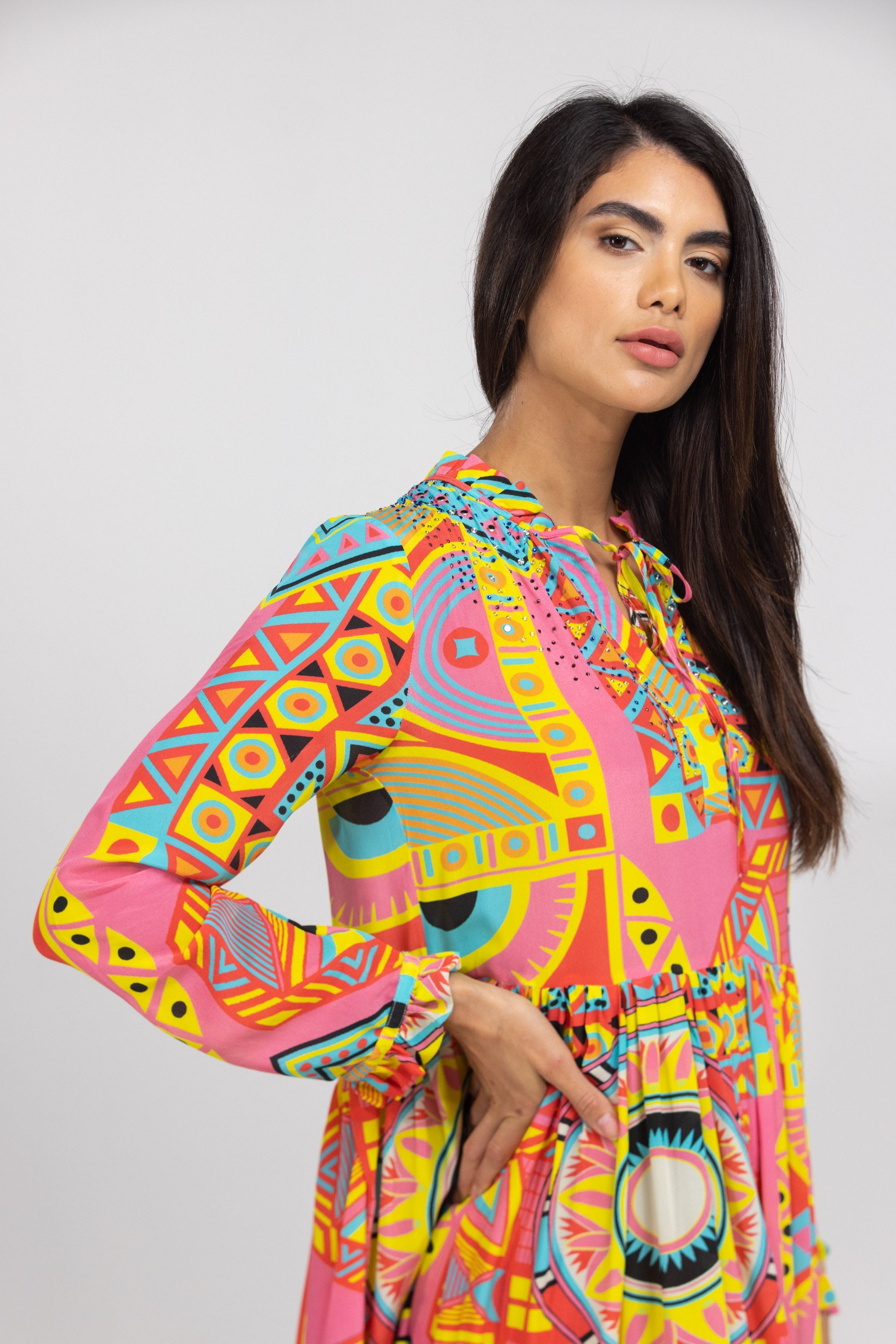 HOBART - FRONT PLACKET MAXI DRESS