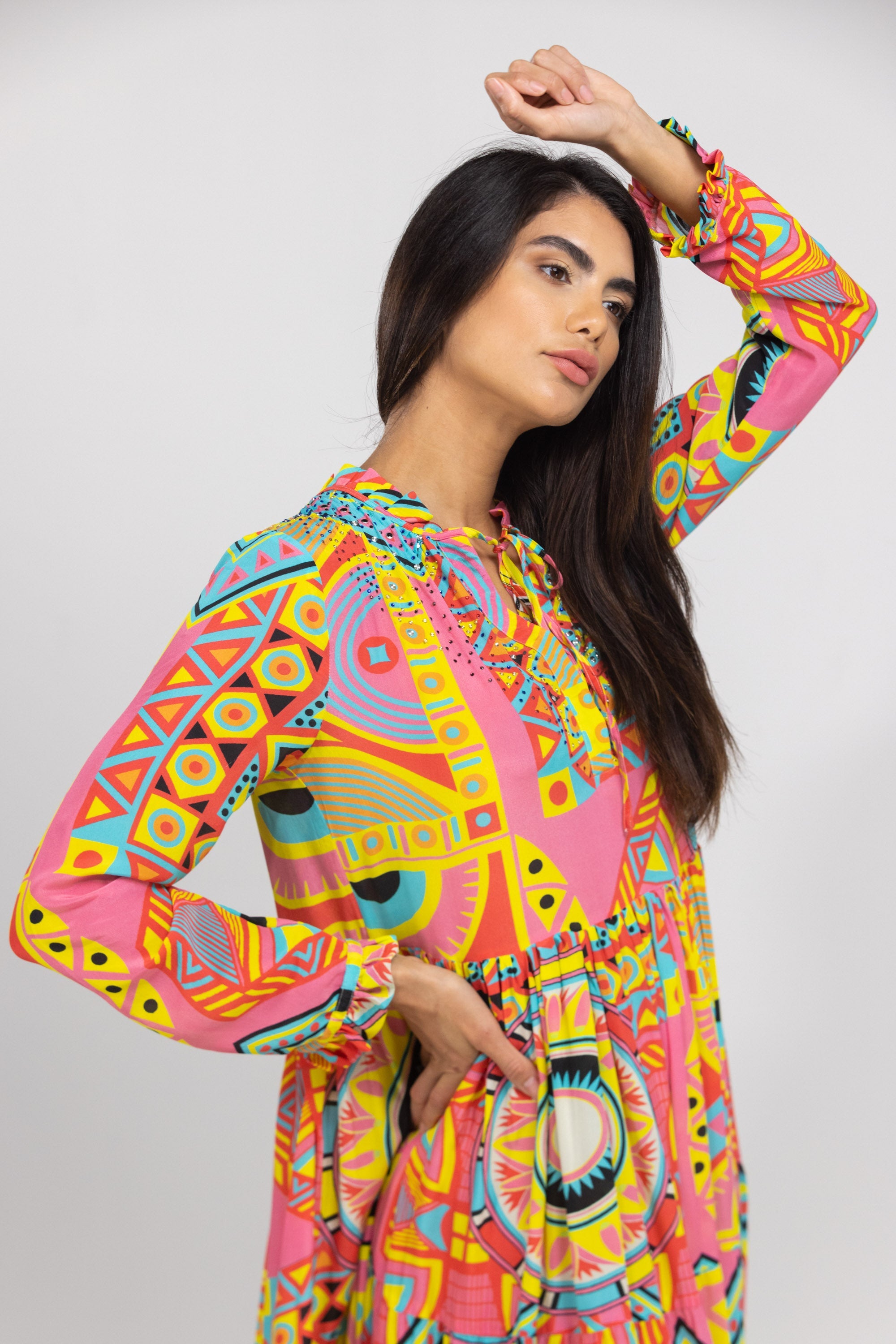 HOBART - FRONT PLACKET MAXI DRESS