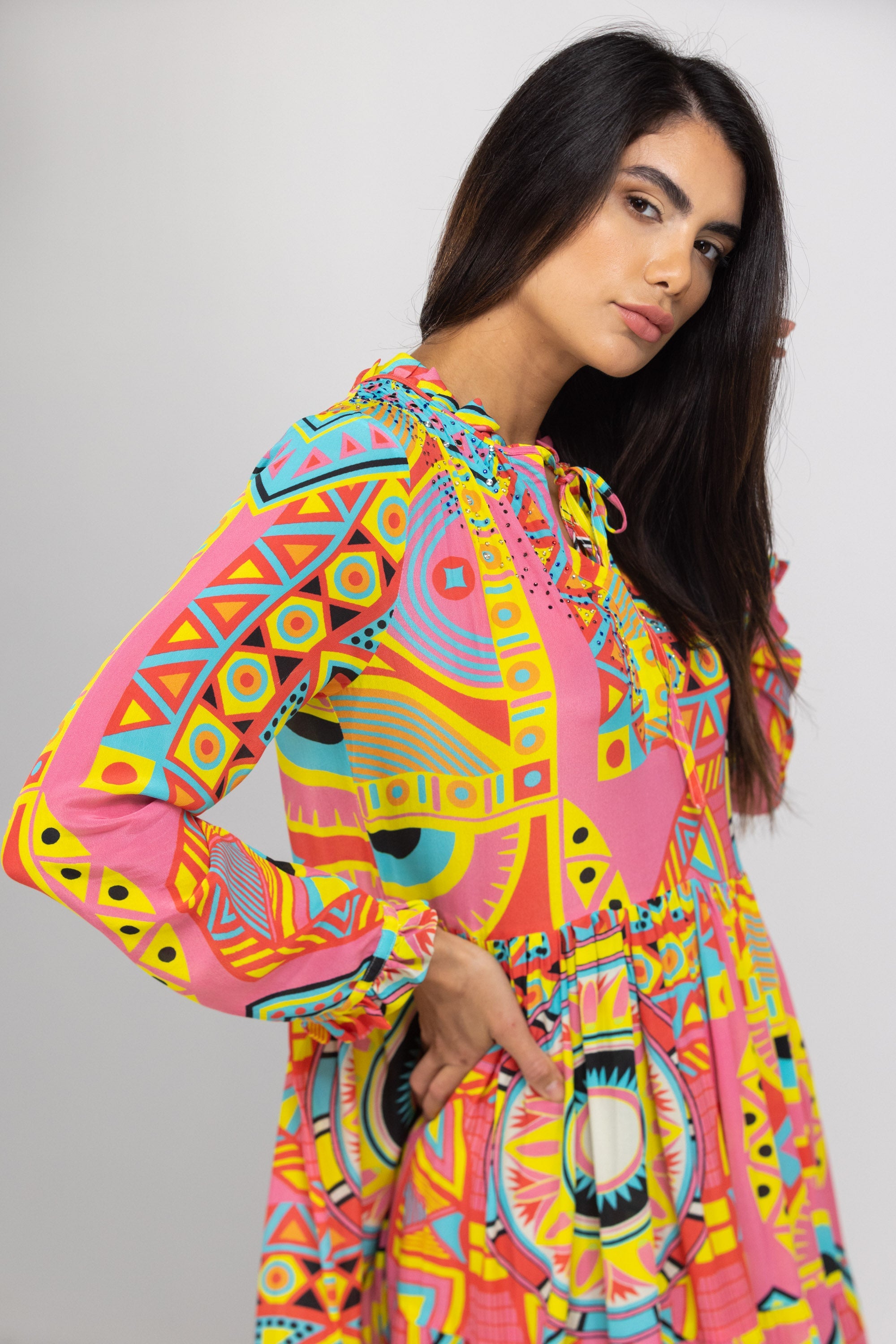 HOBART - FRONT PLACKET MAXI DRESS