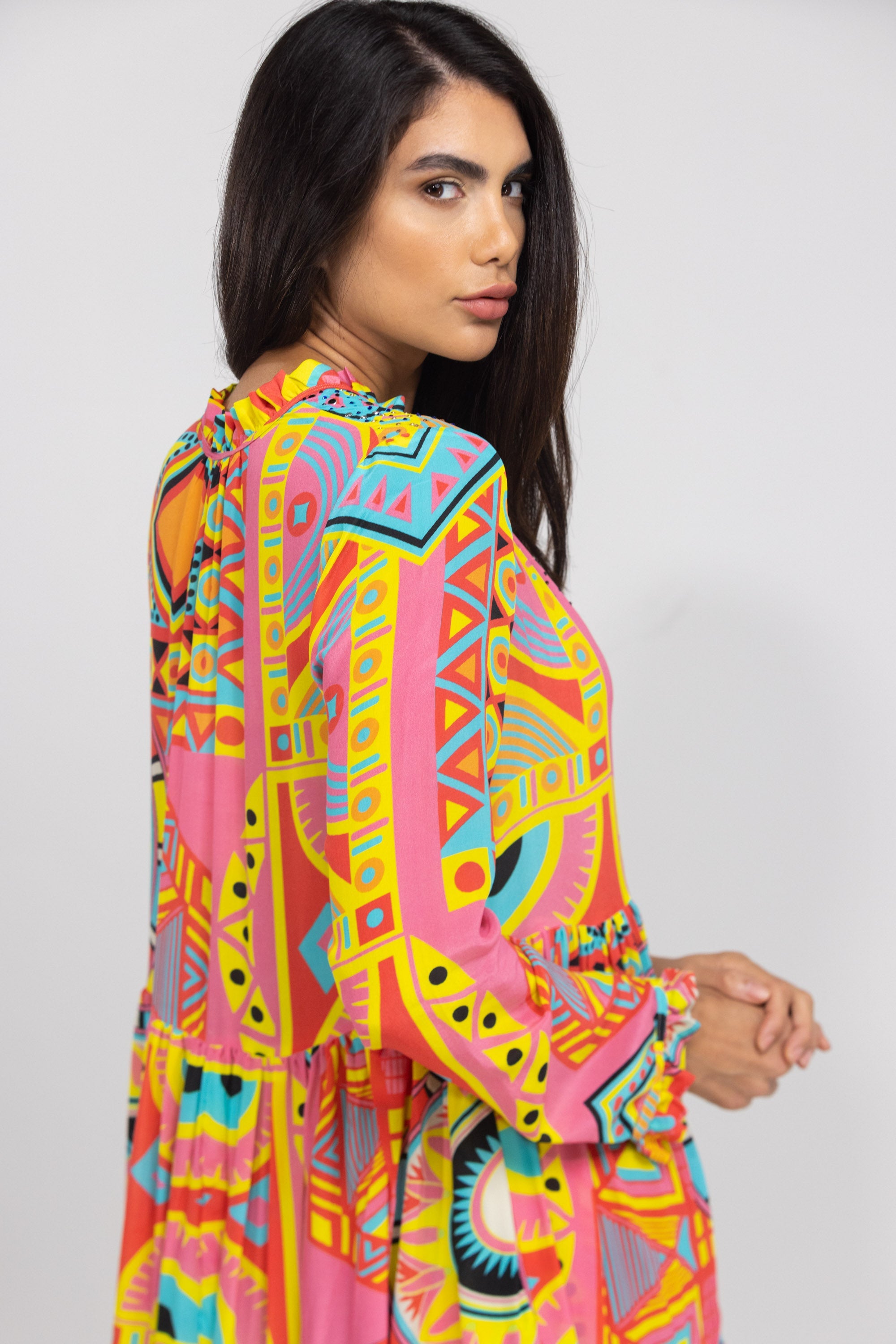 HOBART - FRONT PLACKET MAXI DRESS