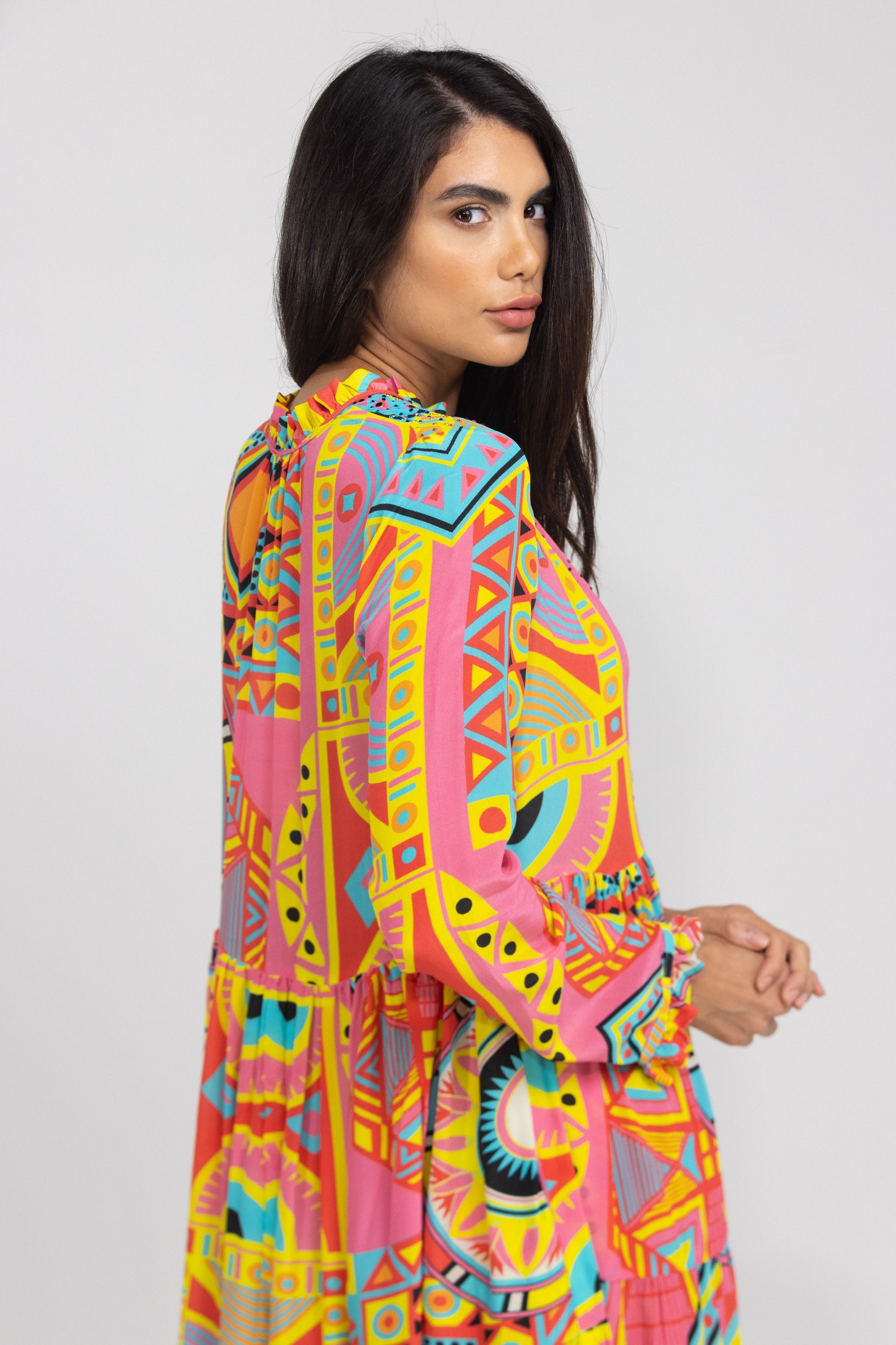 HOBART - FRONT PLACKET MAXI DRESS