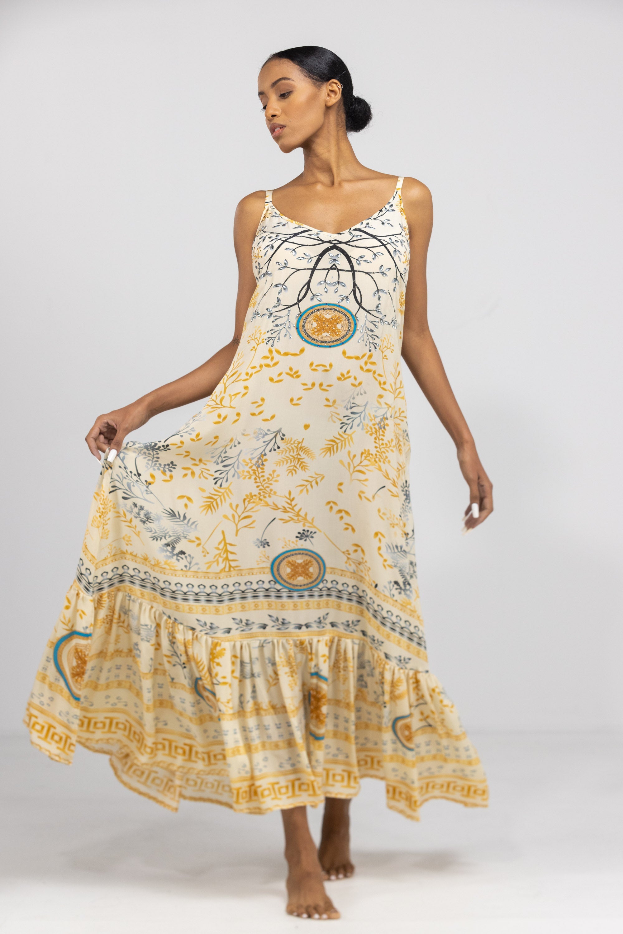 BRISBANE - FRILL STRAP MAXI