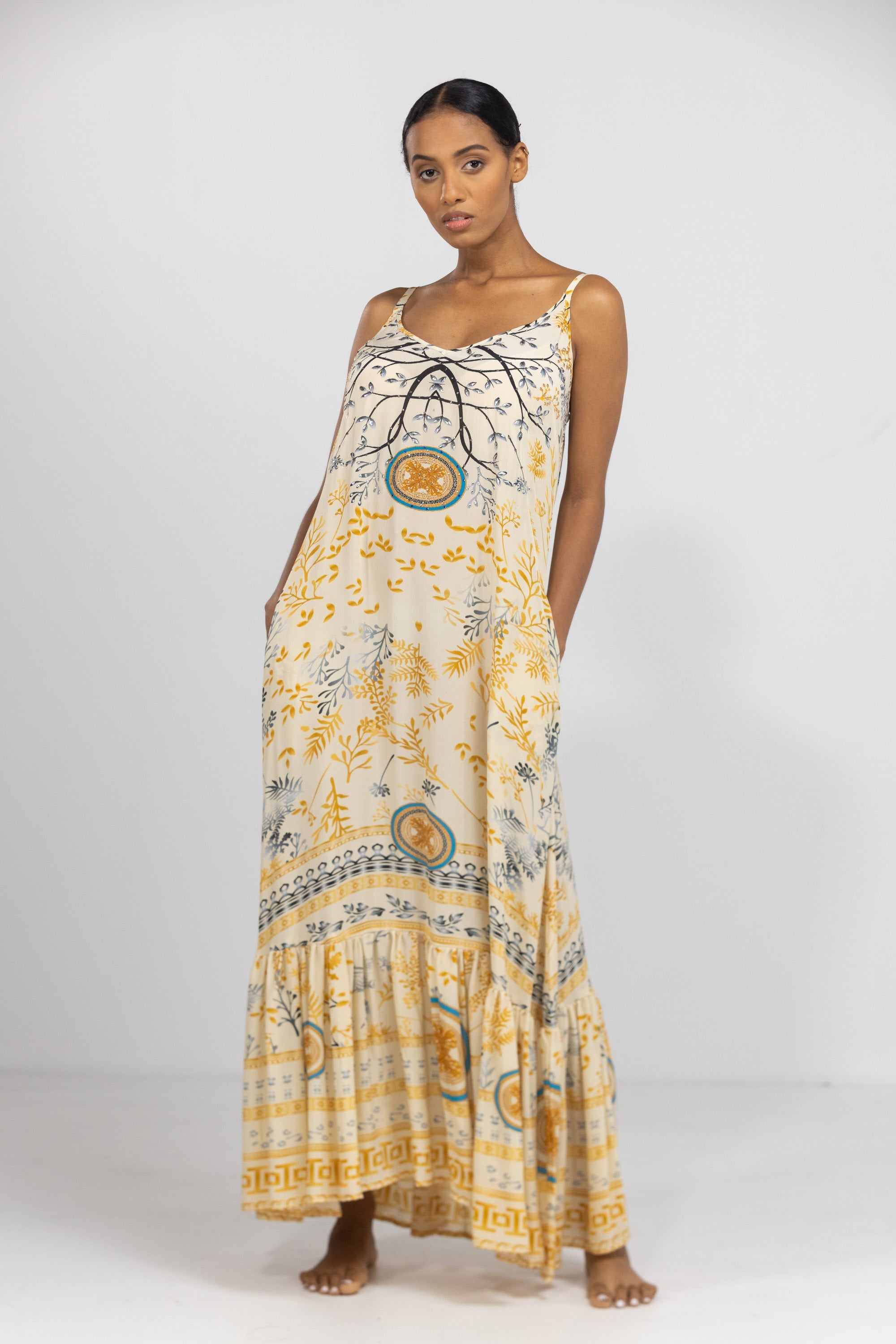 BRISBANE - FRILL STRAP MAXI