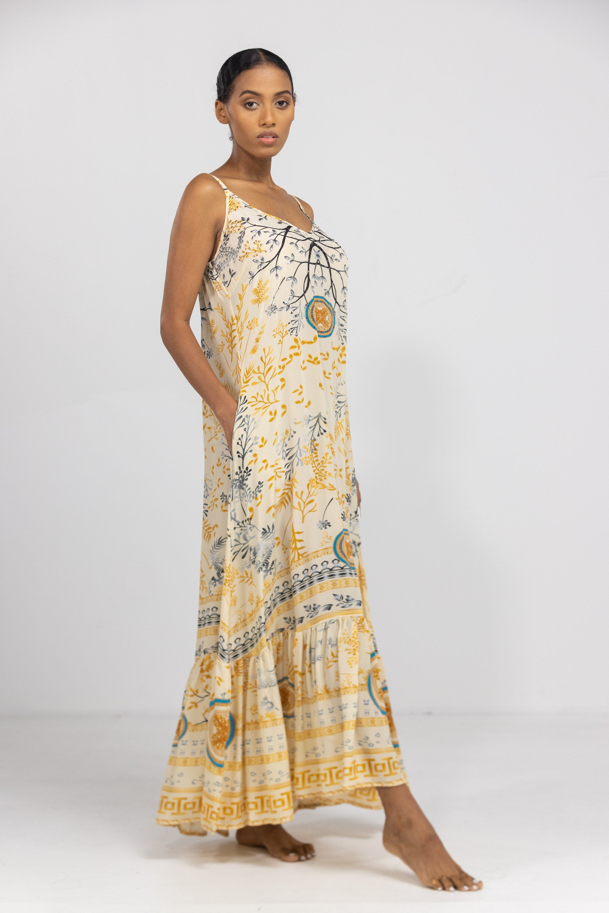 BRISBANE - FRILL STRAP MAXI