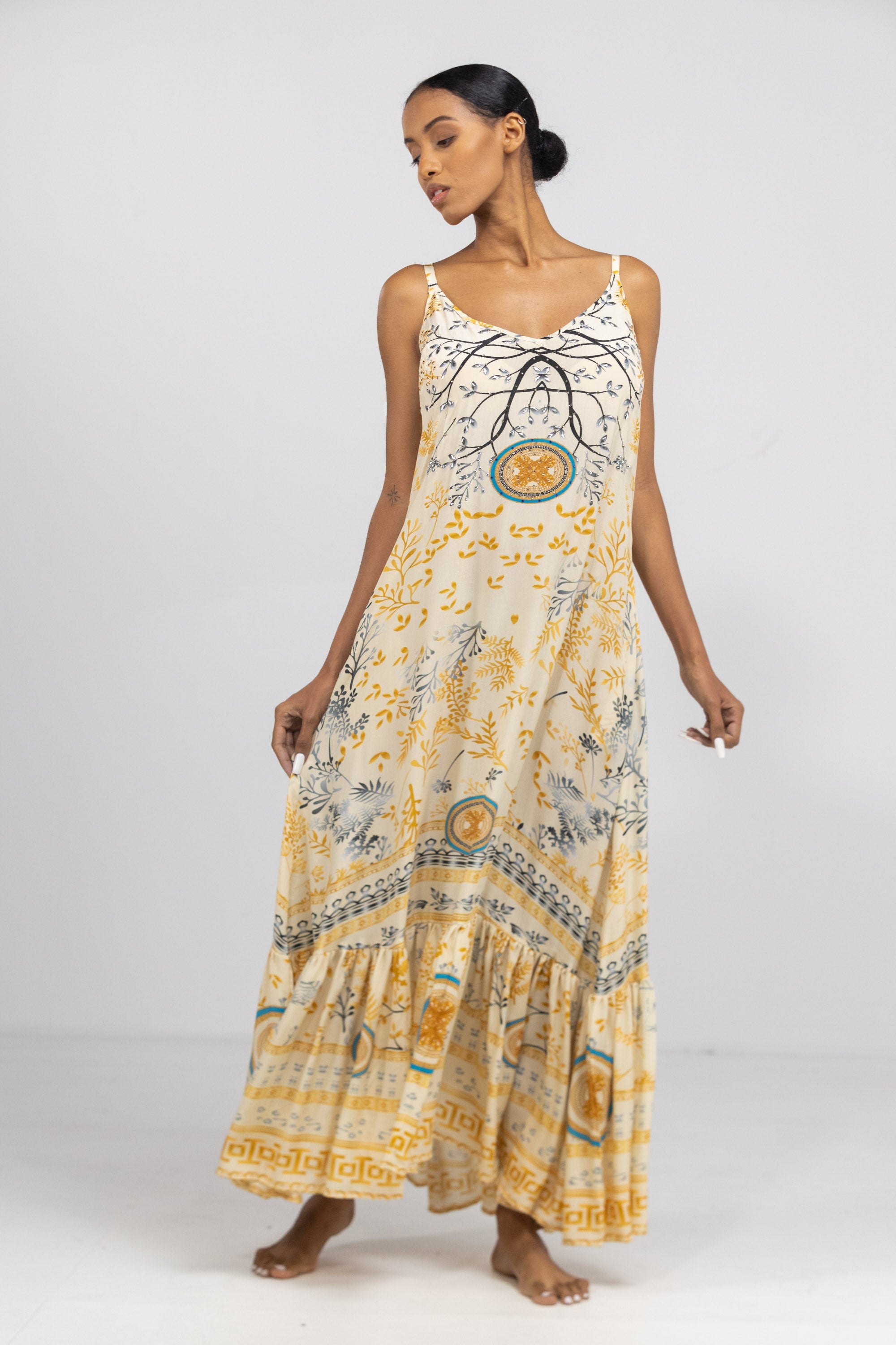 BRISBANE - FRILL STRAP MAXI