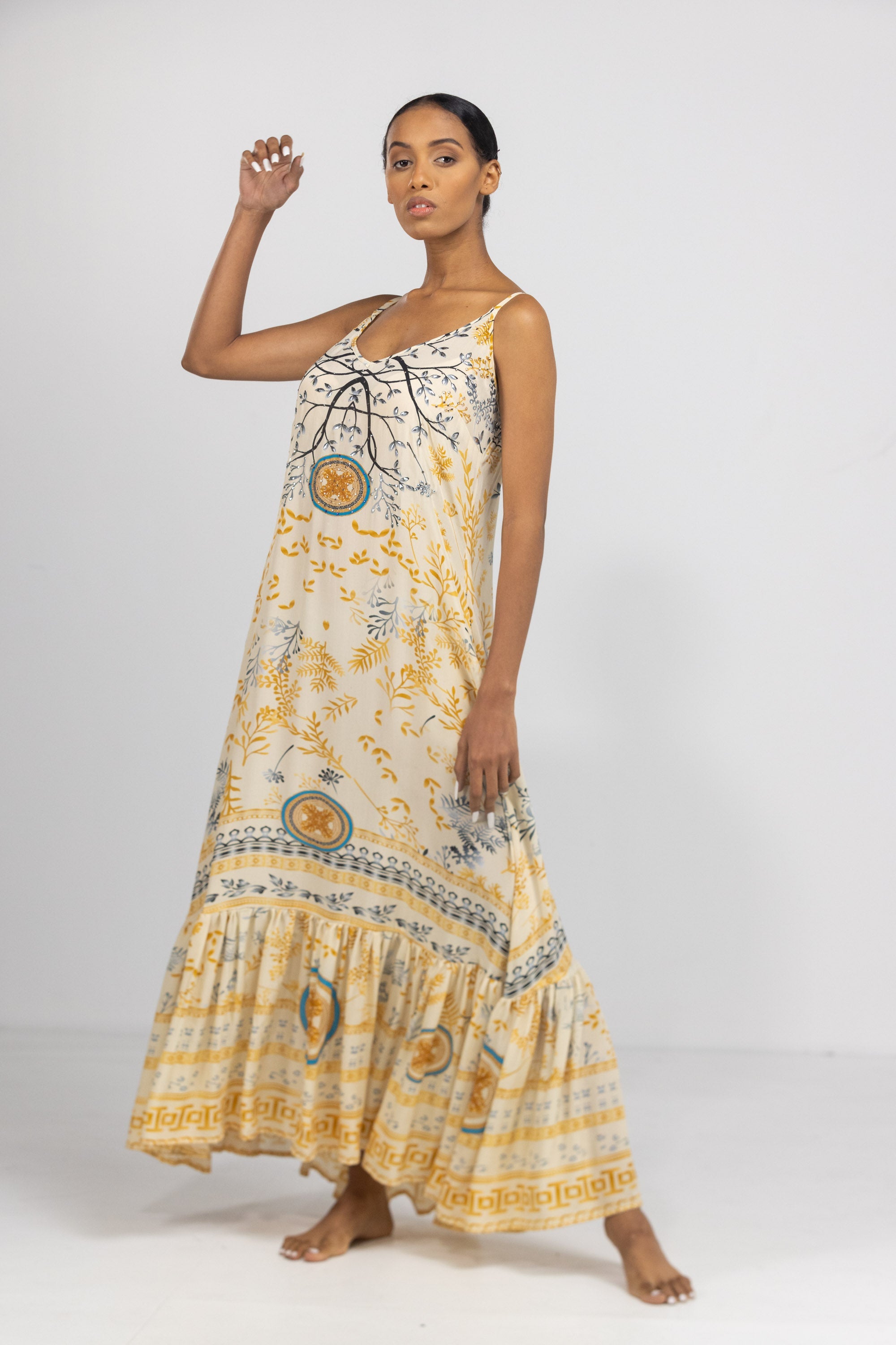 BRISBANE - FRILL STRAP MAXI