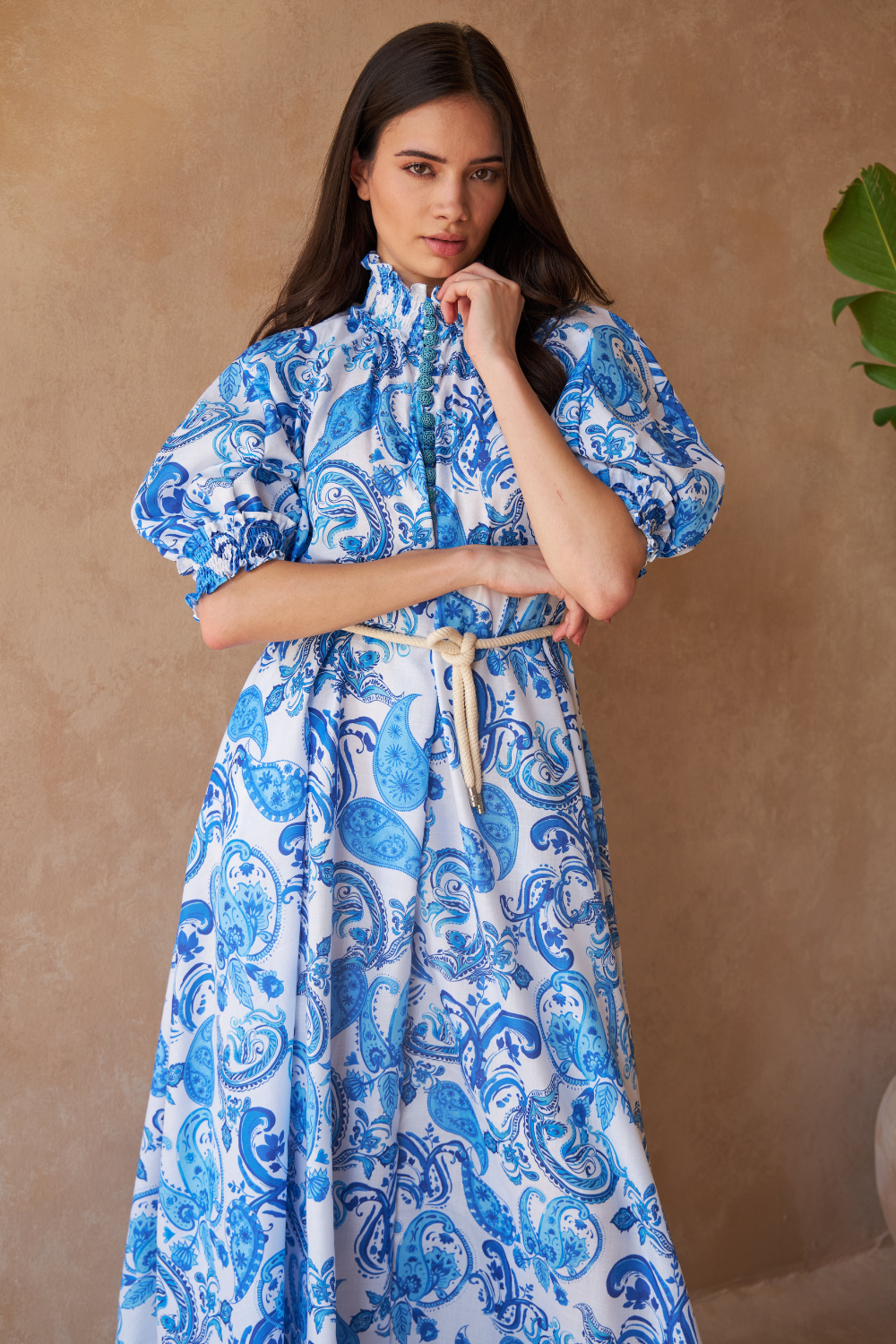 PAISLEY AZURE - ALKA DRESS - TheSwankStore