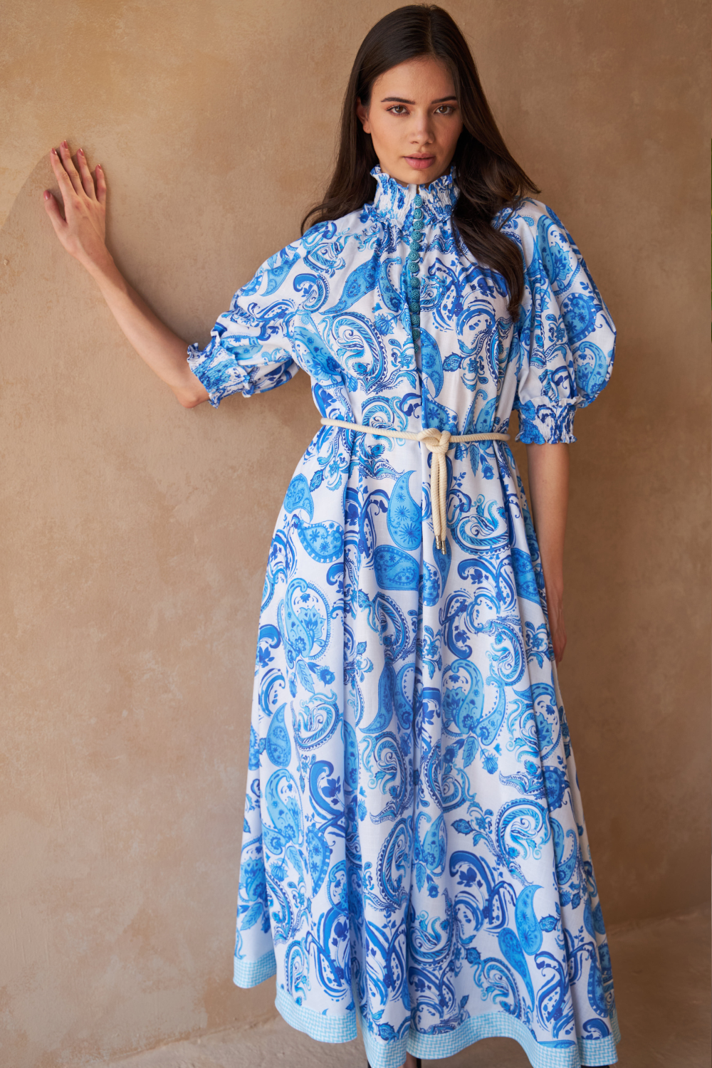 PAISLEY AZURE - ALKA DRESS - TheSwankStore