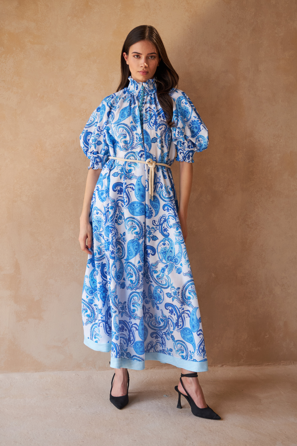 PAISLEY AZURE - ALKA DRESS - TheSwankStore