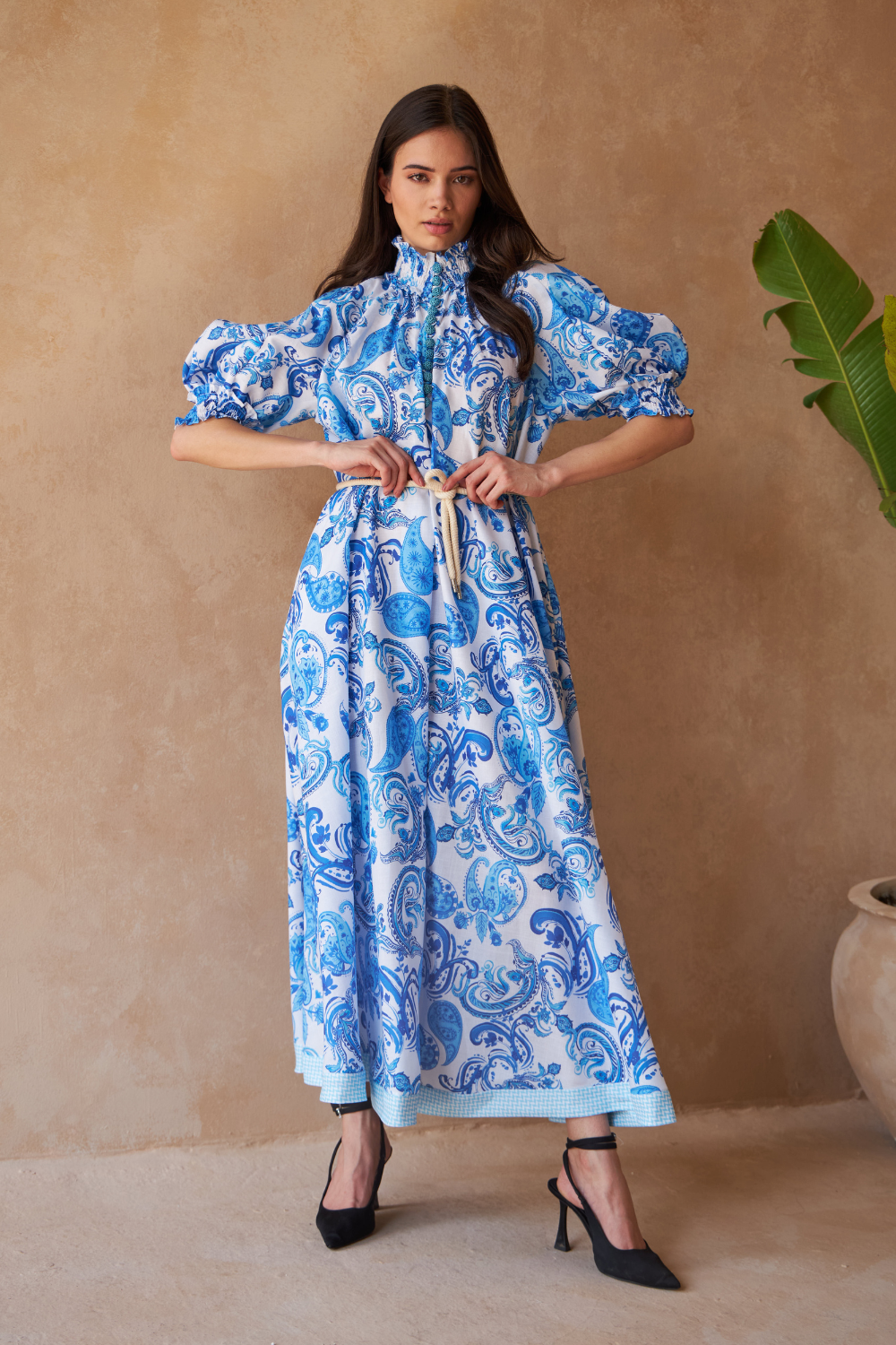 PAISLEY AZURE - ALKA DRESS - TheSwankStore