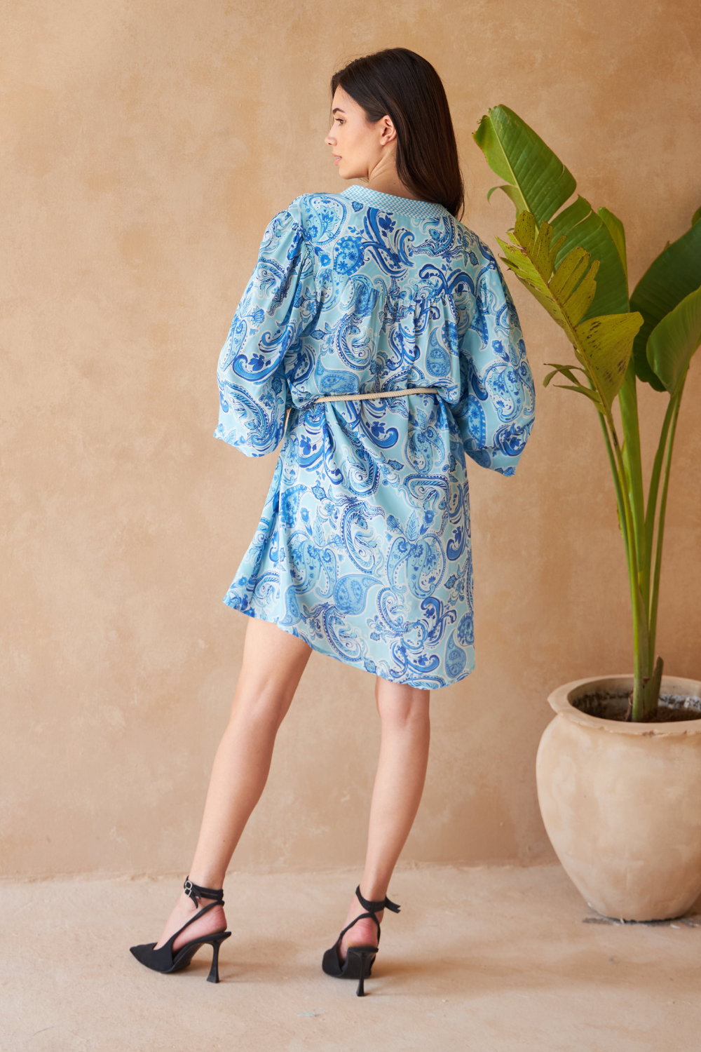 PAISLEY AZURE - ALLIUM DRESS - TheSwankStore