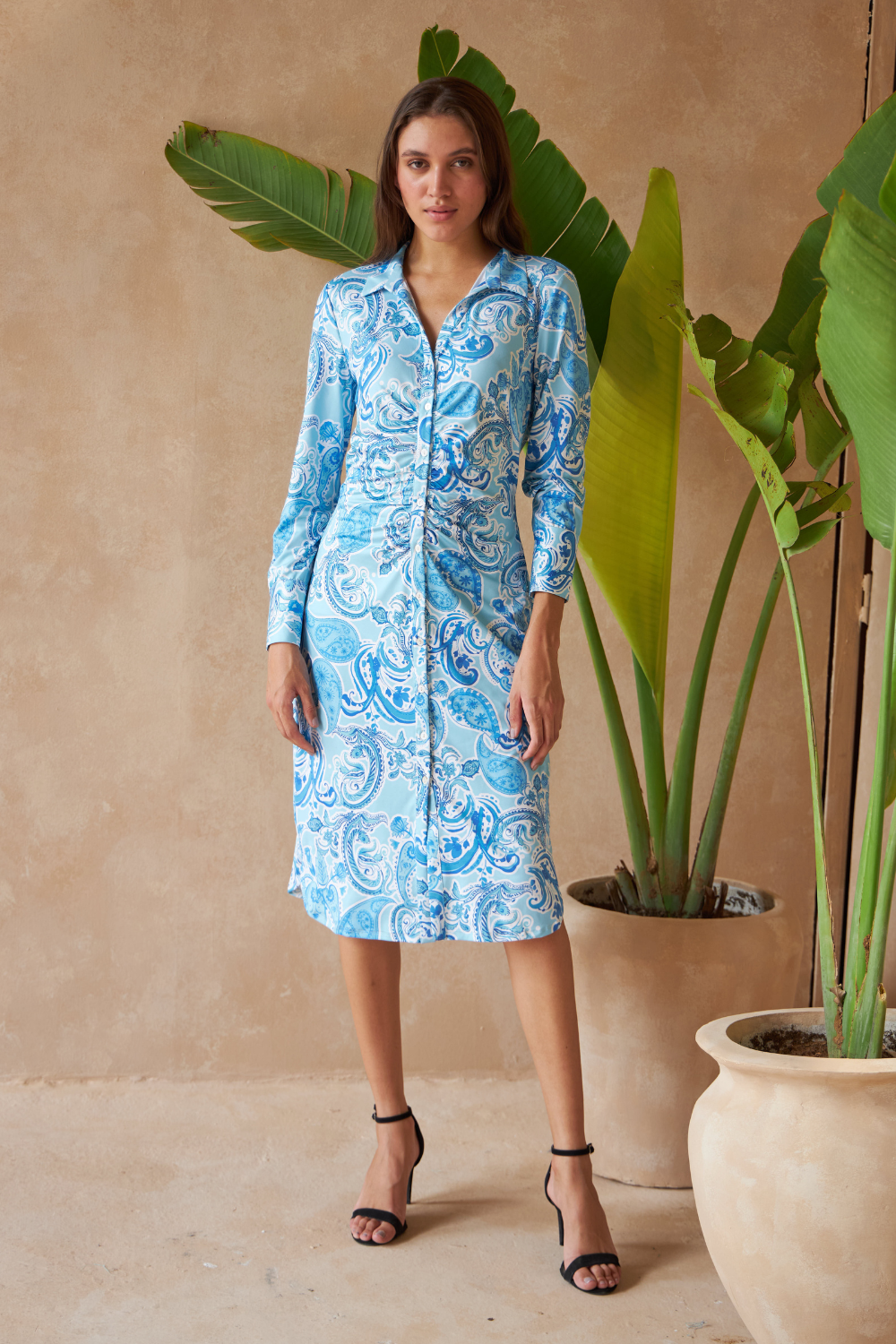 PAISLEY AZURE - CHLOE DRESS - TheSwankStore
