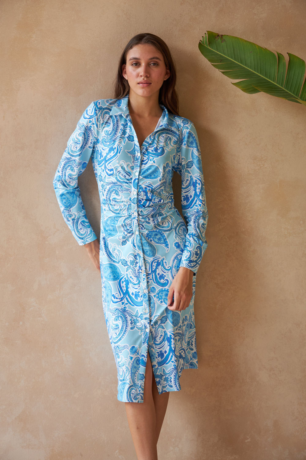PAISLEY AZURE - CHLOE DRESS - TheSwankStore