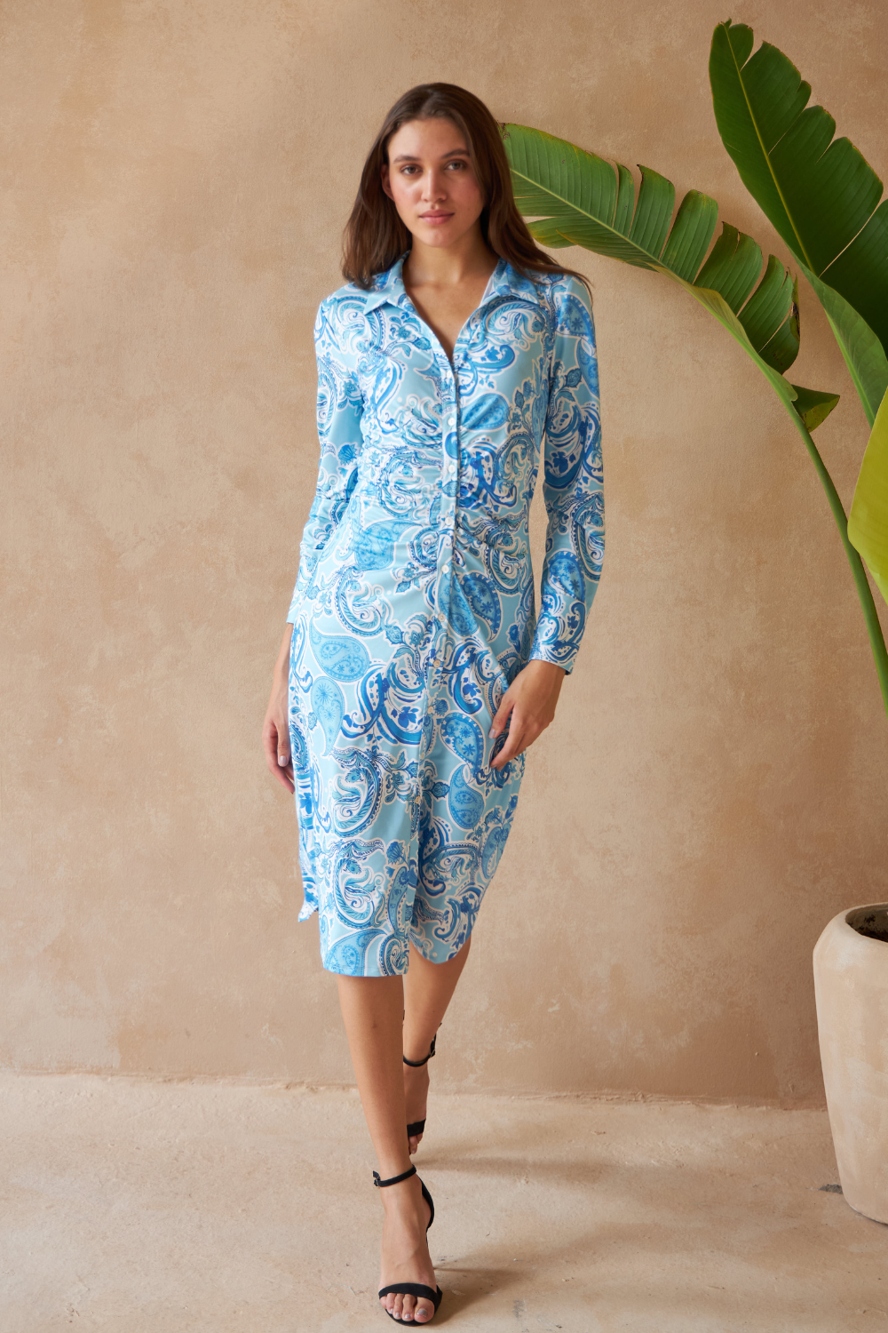 PAISLEY AZURE - CHLOE DRESS - TheSwankStore