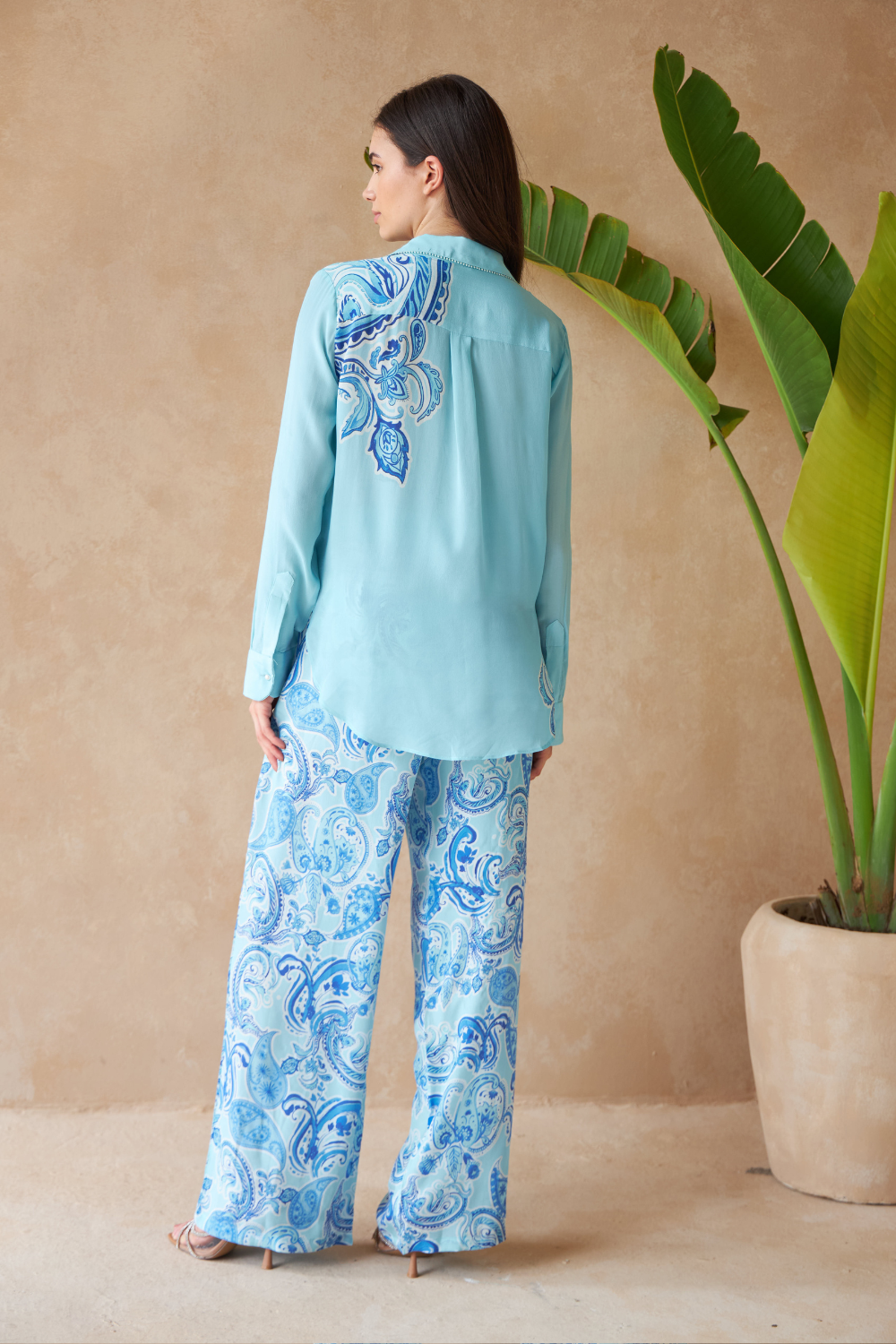 PAISLEY AZURE - LAMIUM TOP - TheSwankStore