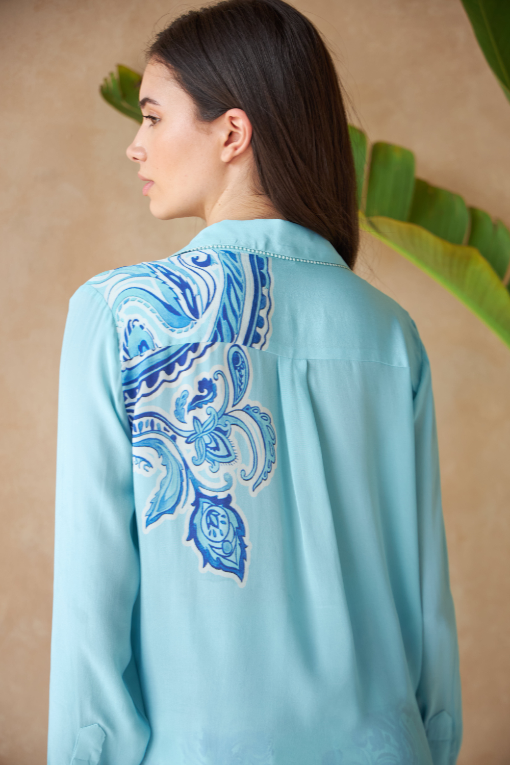 PAISLEY AZURE - LAMIUM TOP - TheSwankStore