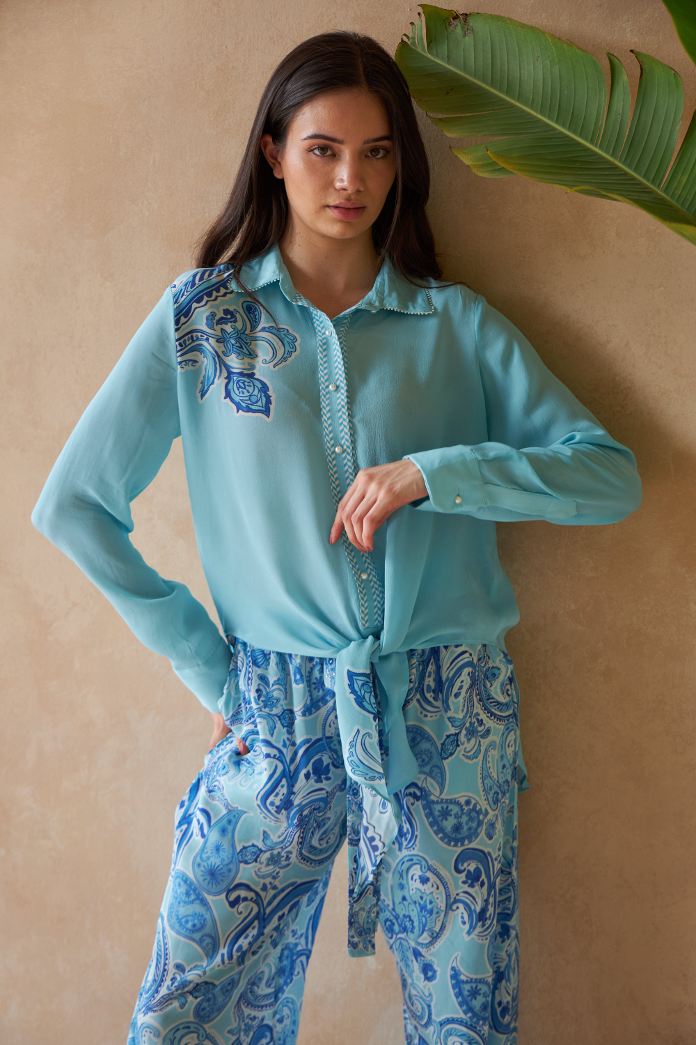 PAISLEY AZURE - LAMIUM TOP - TheSwankStore