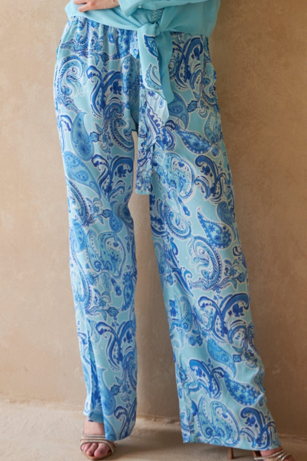 PAISLEY AZURE - LARCH TROUSER - TheSwankStore
