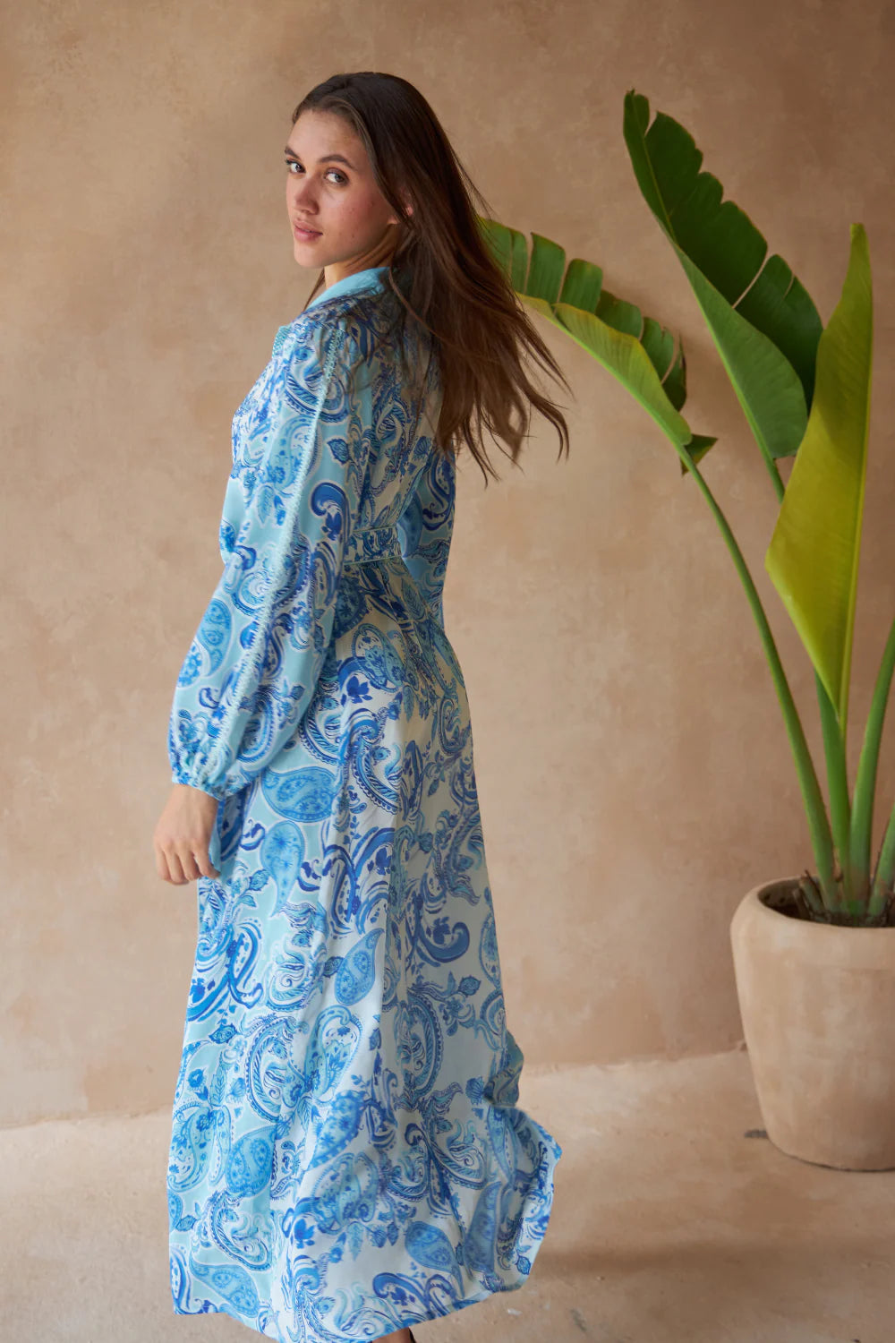 PAISLEY AZURE - MAHONIA DRESS - TheSwankStore