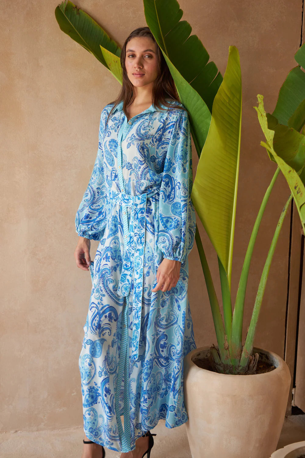 PAISLEY AZURE - MAHONIA DRESS - TheSwankStore