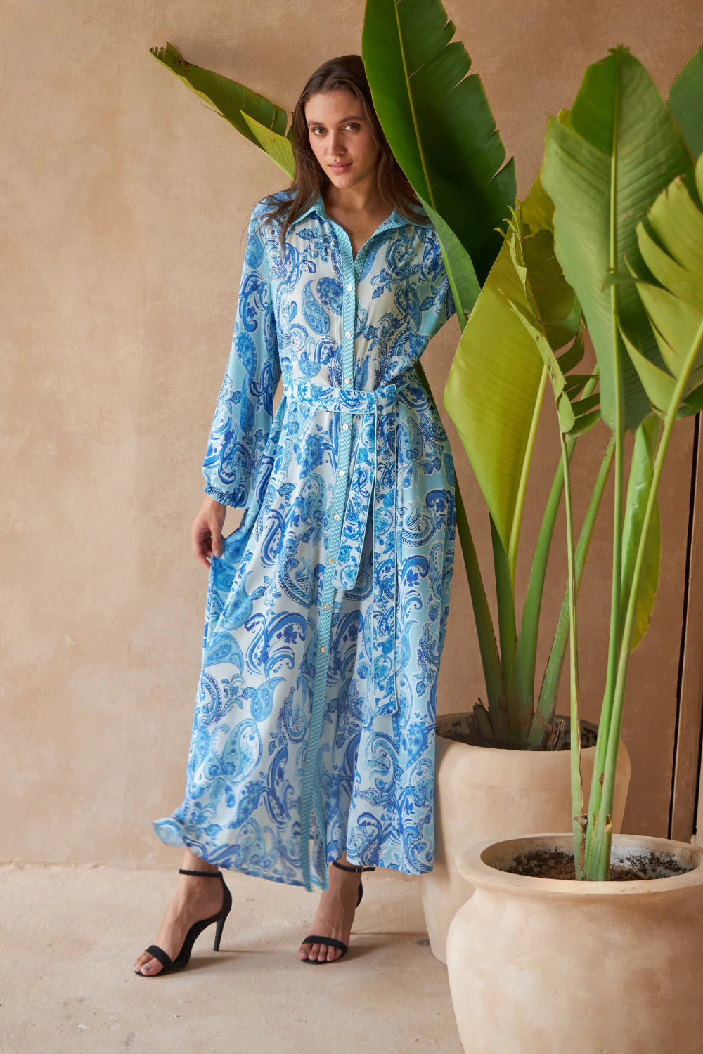 PAISLEY AZURE - MAHONIA DRESS - TheSwankStore