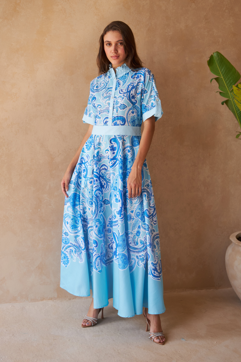 PAISLEY AZURE - REVA DRESS - TheSwankStore