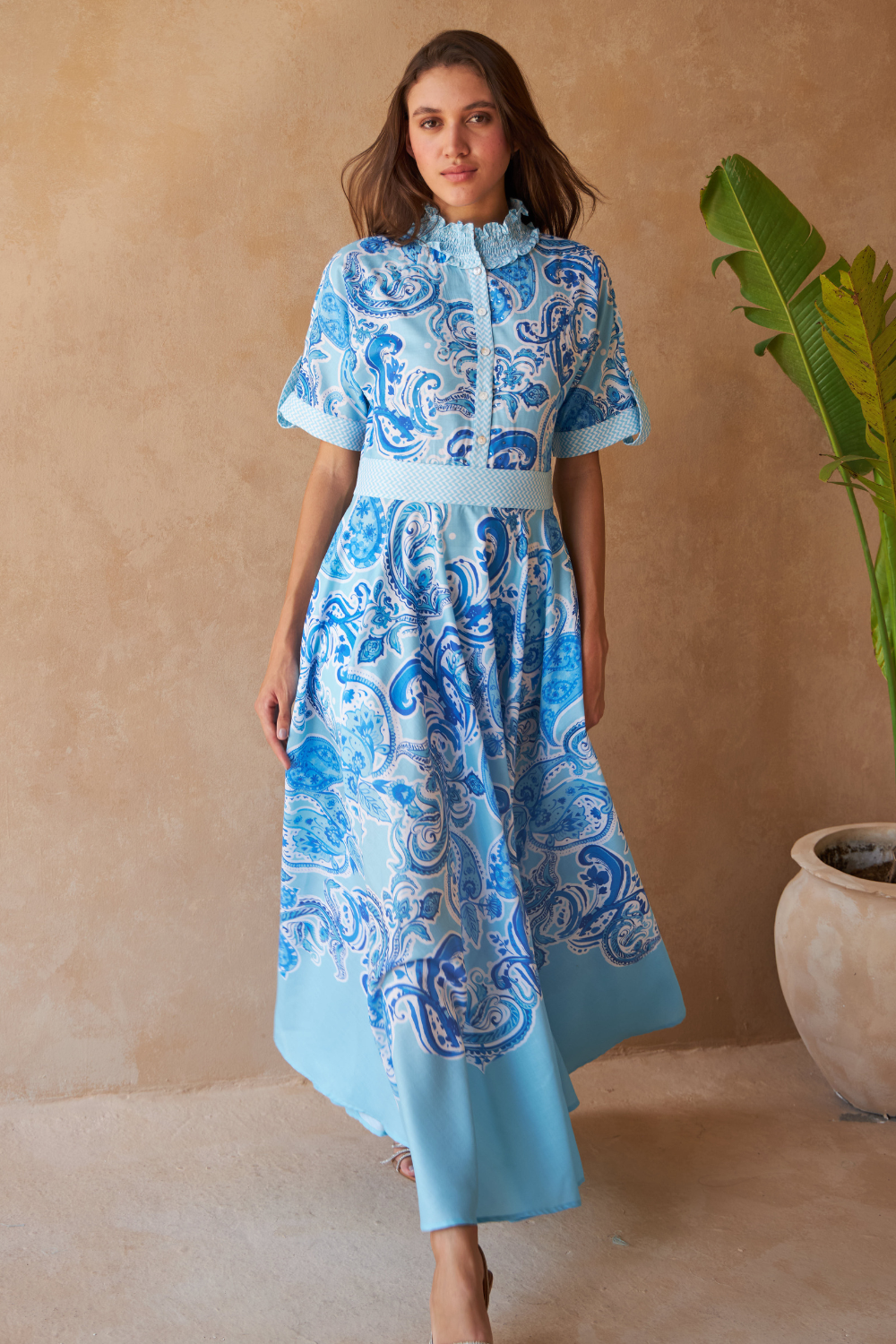 PAISLEY AZURE - REVA DRESS - TheSwankStore