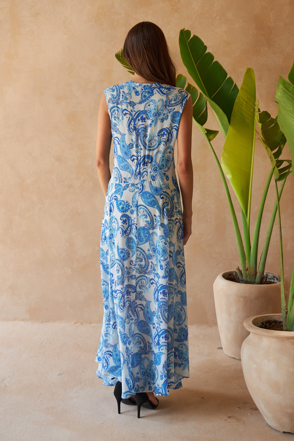 PAISLEY AZURE - THEODORA DRESS - TheSwankStore