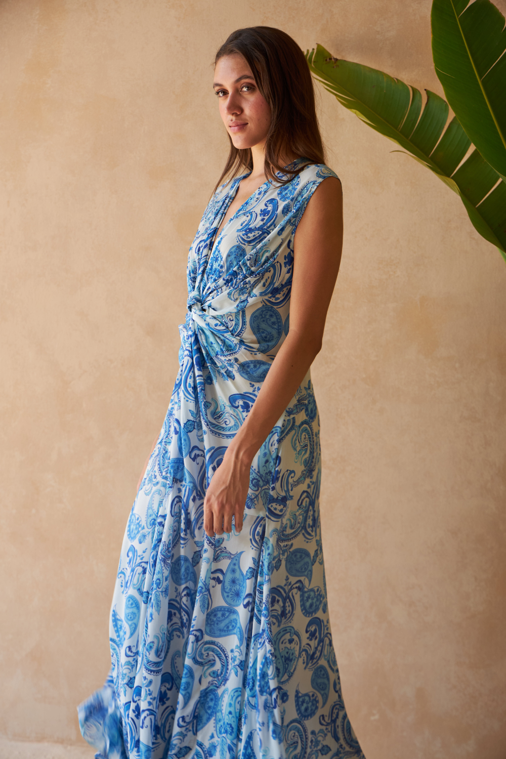 PAISLEY AZURE - THEODORA DRESS - TheSwankStore