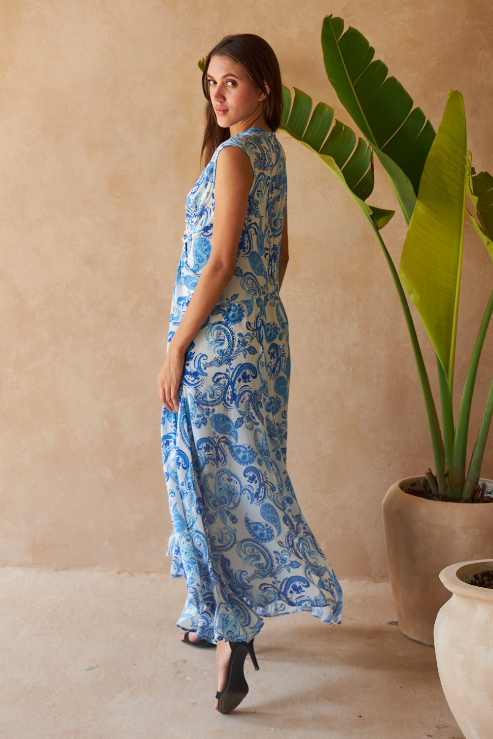 PAISLEY AZURE - THEODORA DRESS - TheSwankStore