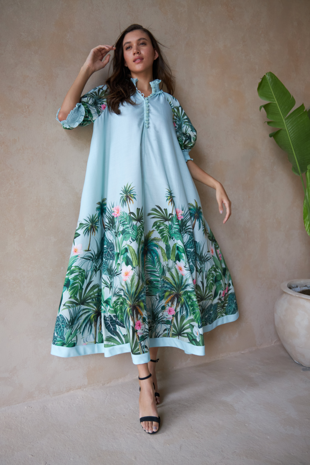 PALM GREEN - ALKA DRESS - TheSwankStore