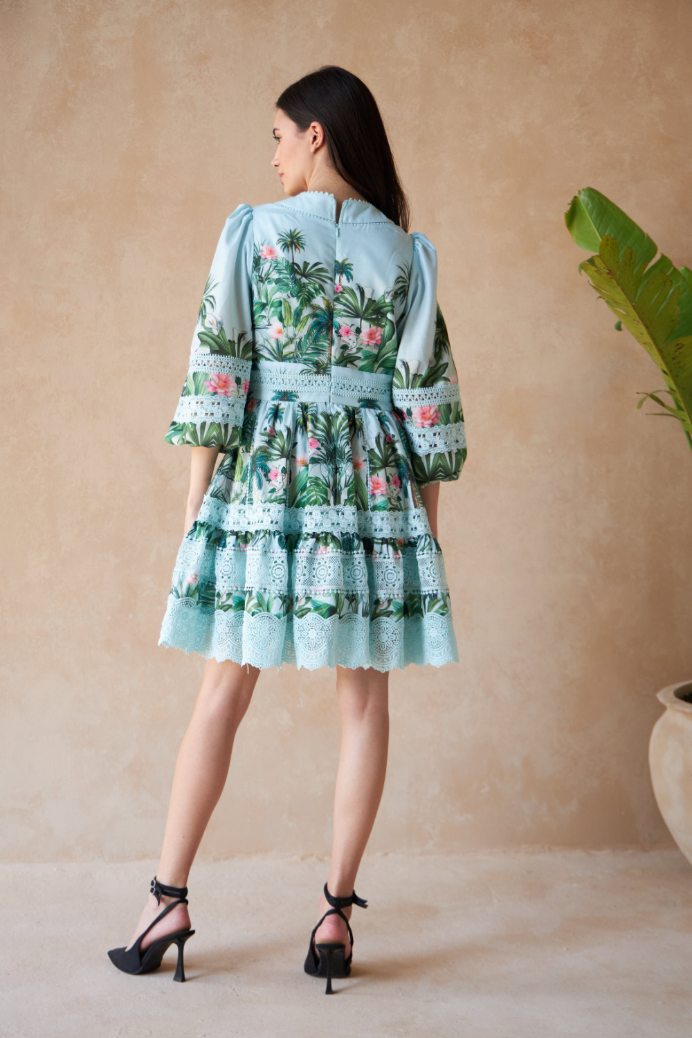 PALM GREEN - BAVARIAN DRESS - TheSwankStore