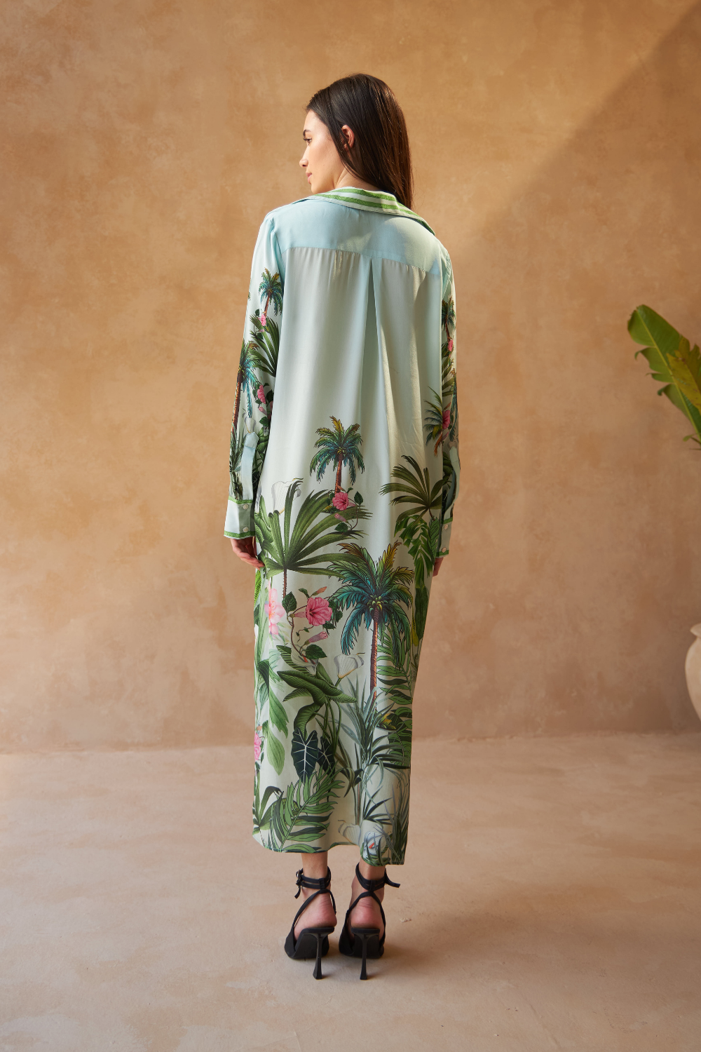 PALM GREEN - LUPINE LONG SHIRT - TheSwankStore
