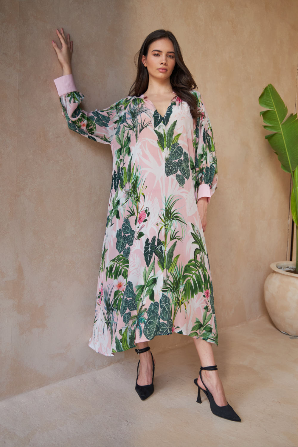 PALM GREEN - MAGNOLIA DRESS - TheSwankStore