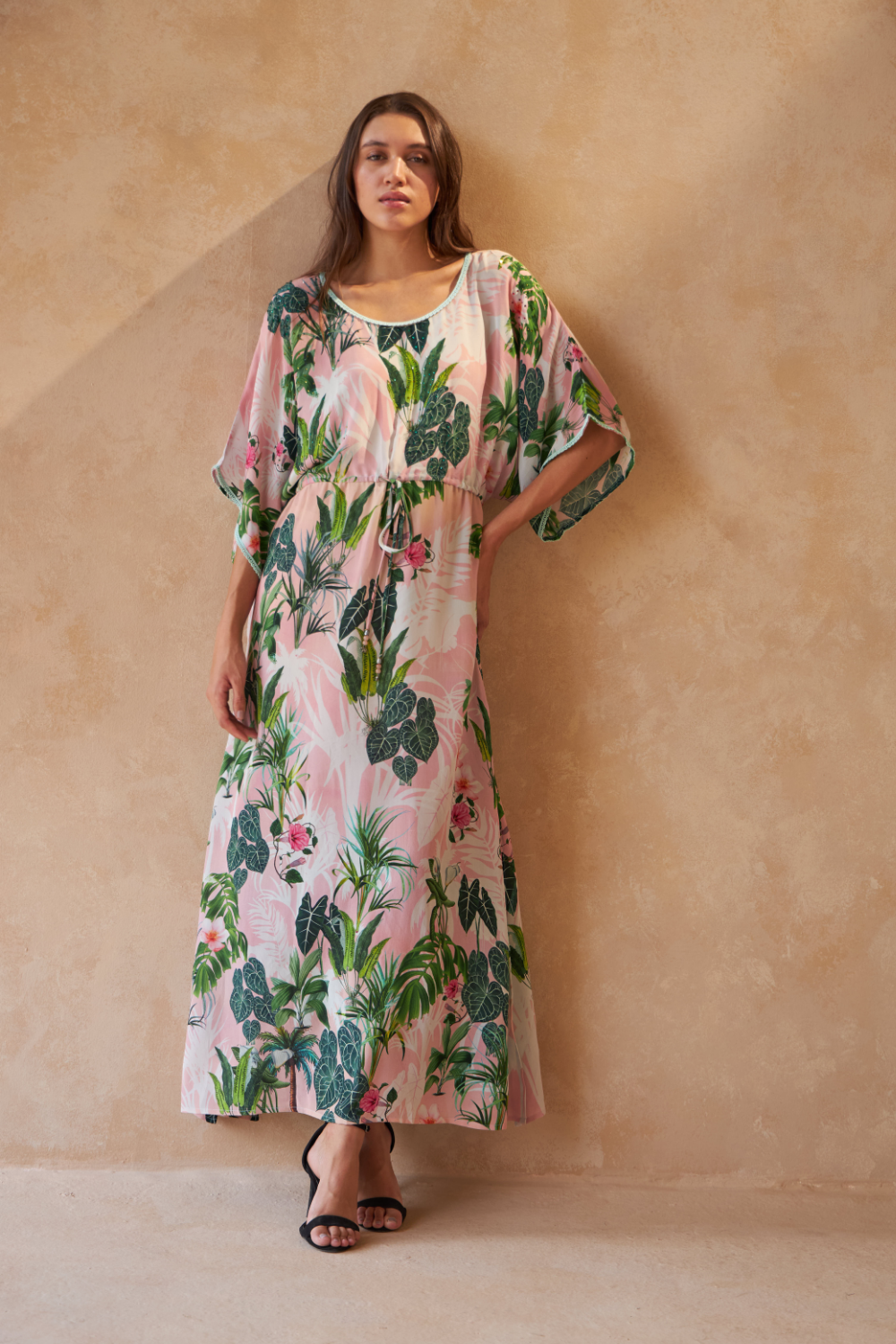 PALM GREEN - PEONY DRESS - TheSwankStore