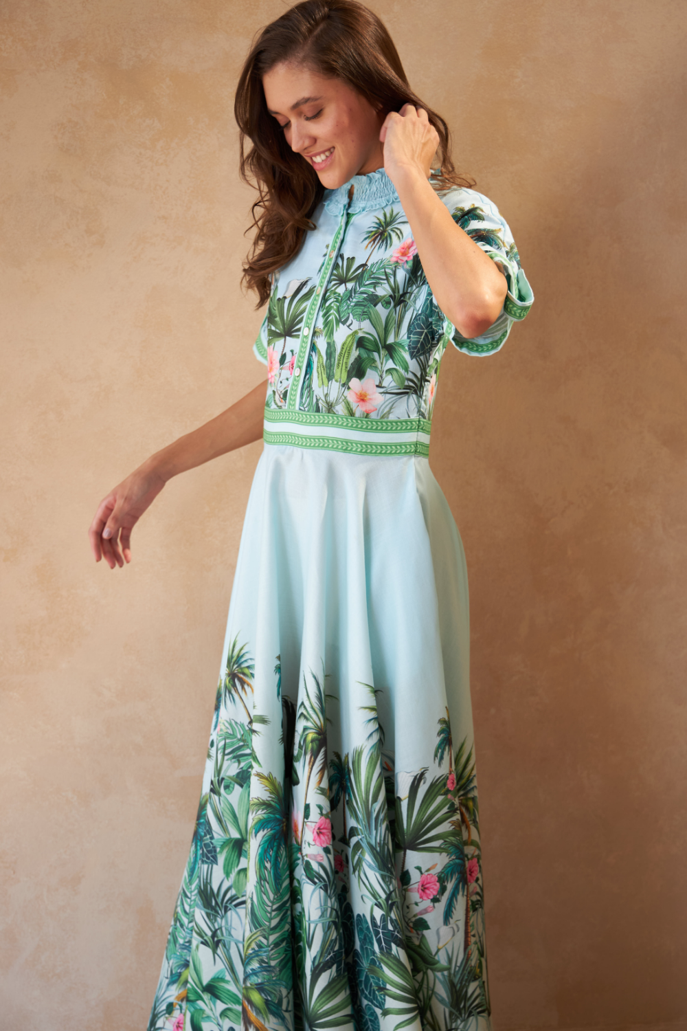 PALM GREEN - REVA DRESS - TheSwankStore