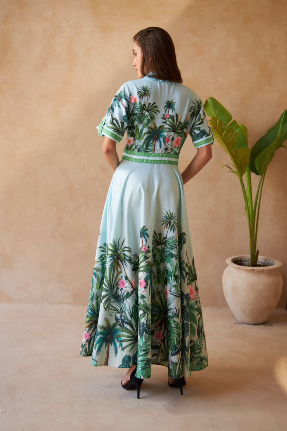 PALM GREEN - REVA DRESS - TheSwankStore