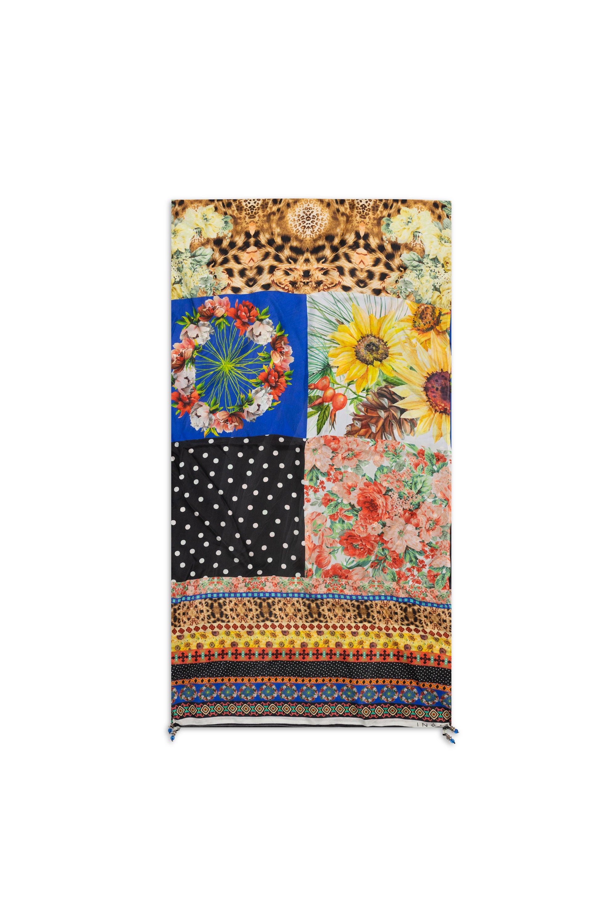 PERTH - RECTANGULAR SCARF 100% Silk - TheSwankStore