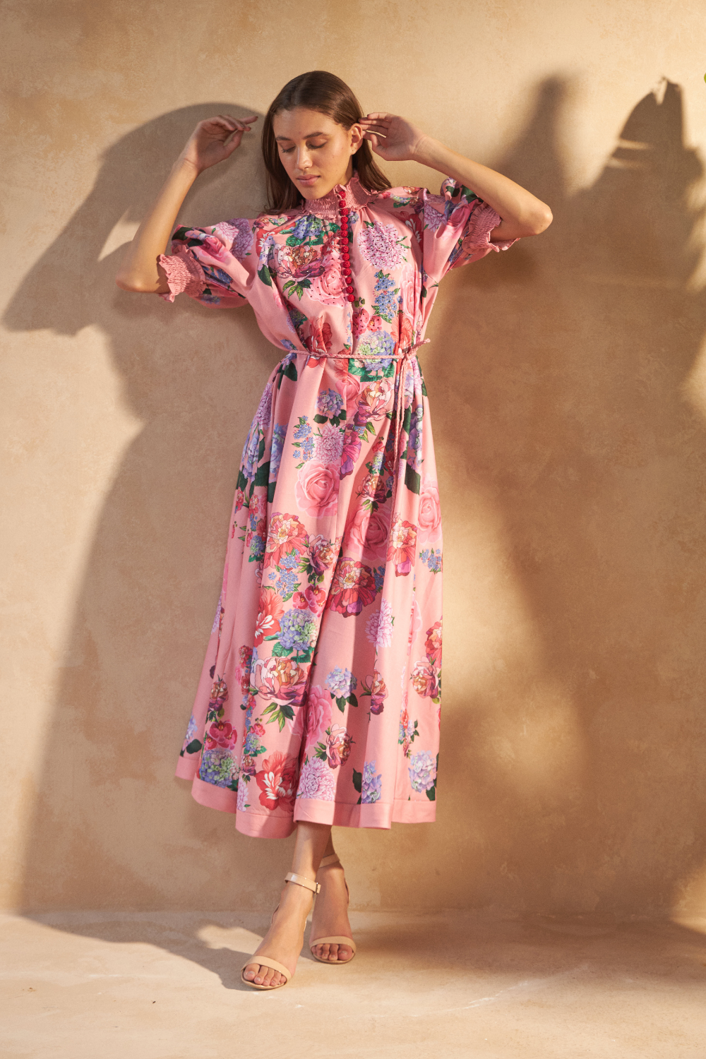 ROSE RED PINK - ALKA DRESS - TheSwankStore