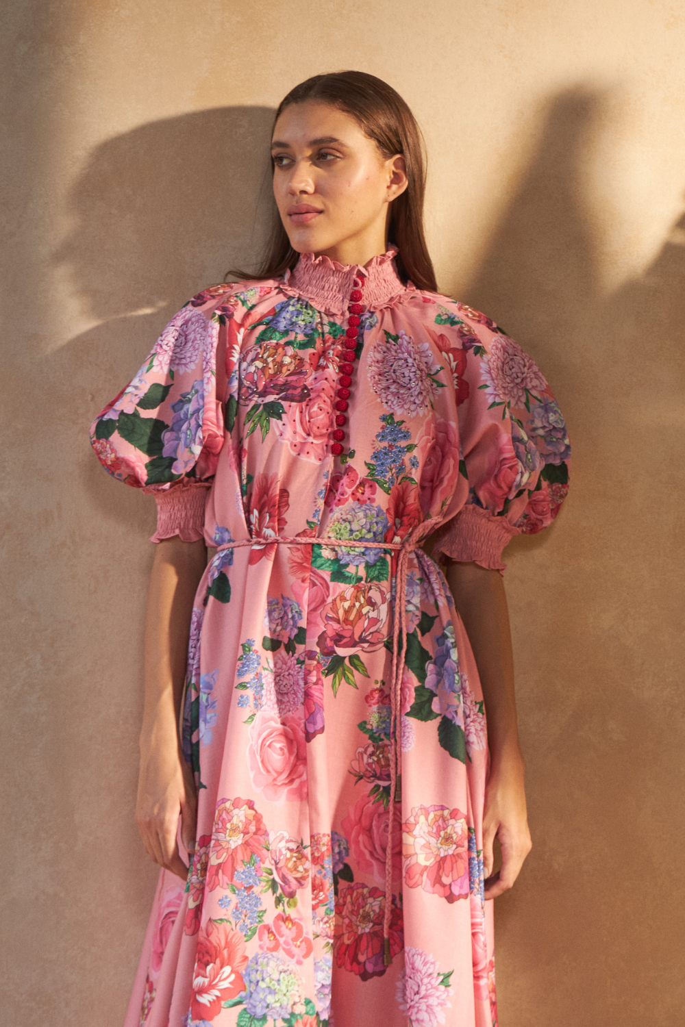 ROSE RED PINK - ALKA DRESS - TheSwankStore
