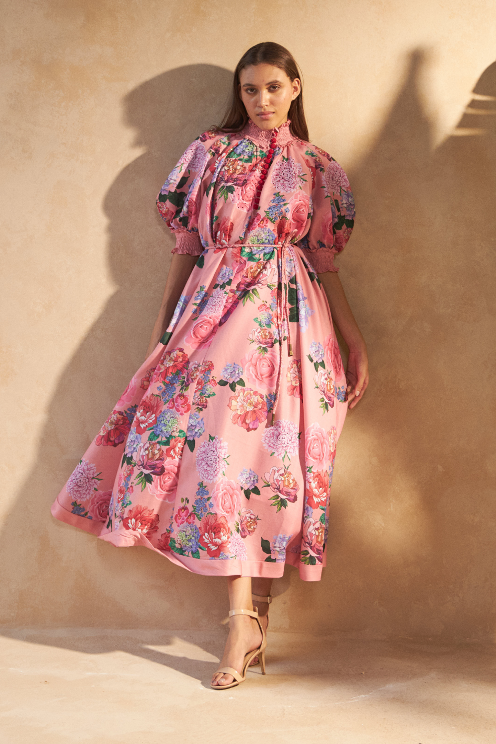 ROSE RED PINK - ALKA DRESS - TheSwankStore