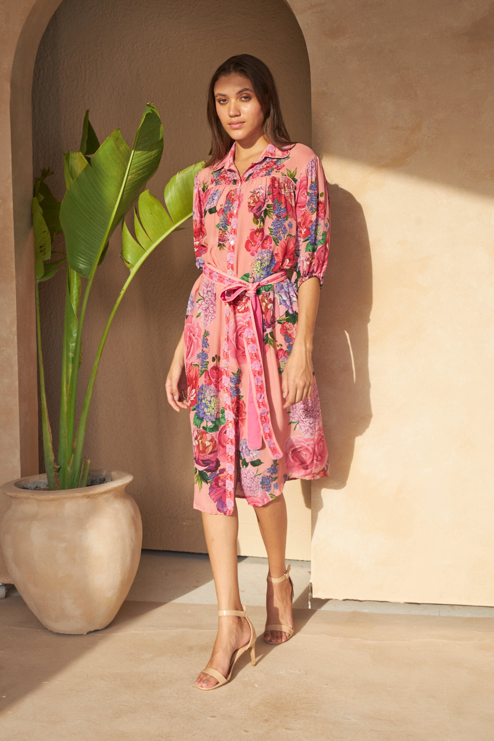 ROSE RED PINK - PANSY DRESS - TheSwankStore