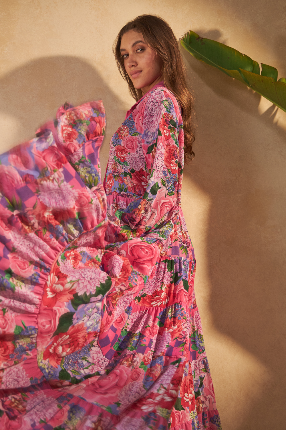 ROSE RED PINK - PERORIAN DRESS - TheSwankStore