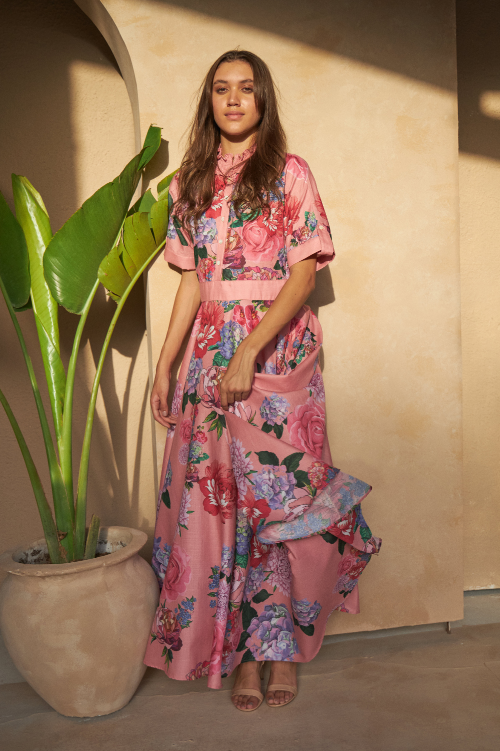 ROSE RED PINK - REVA DRESS - TheSwankStore